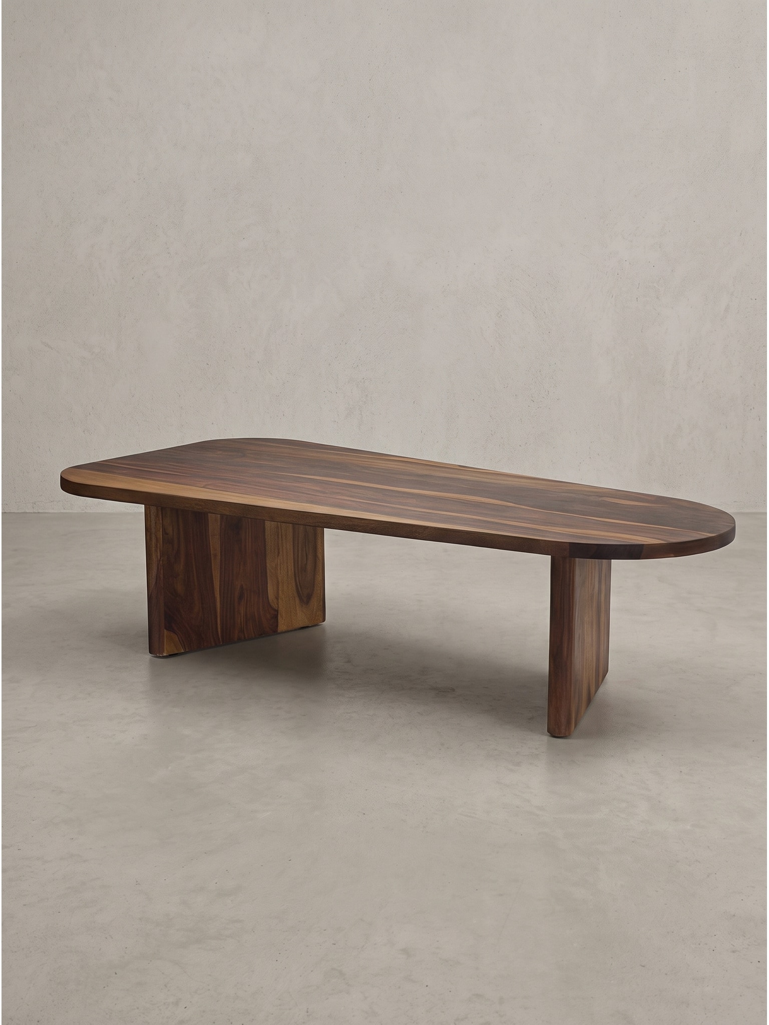 Couchtisch Dunkles Massivholz 120x60x32 cm - CAZORLA | Kadima Design 