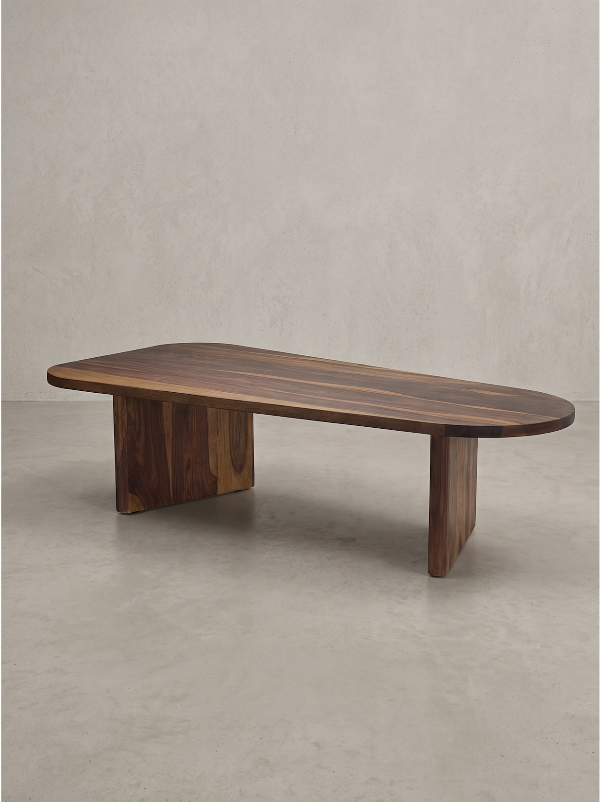 Couchtisch Dunkles Massivholz 120x60x32 cm - CAZORLA Kadima Design