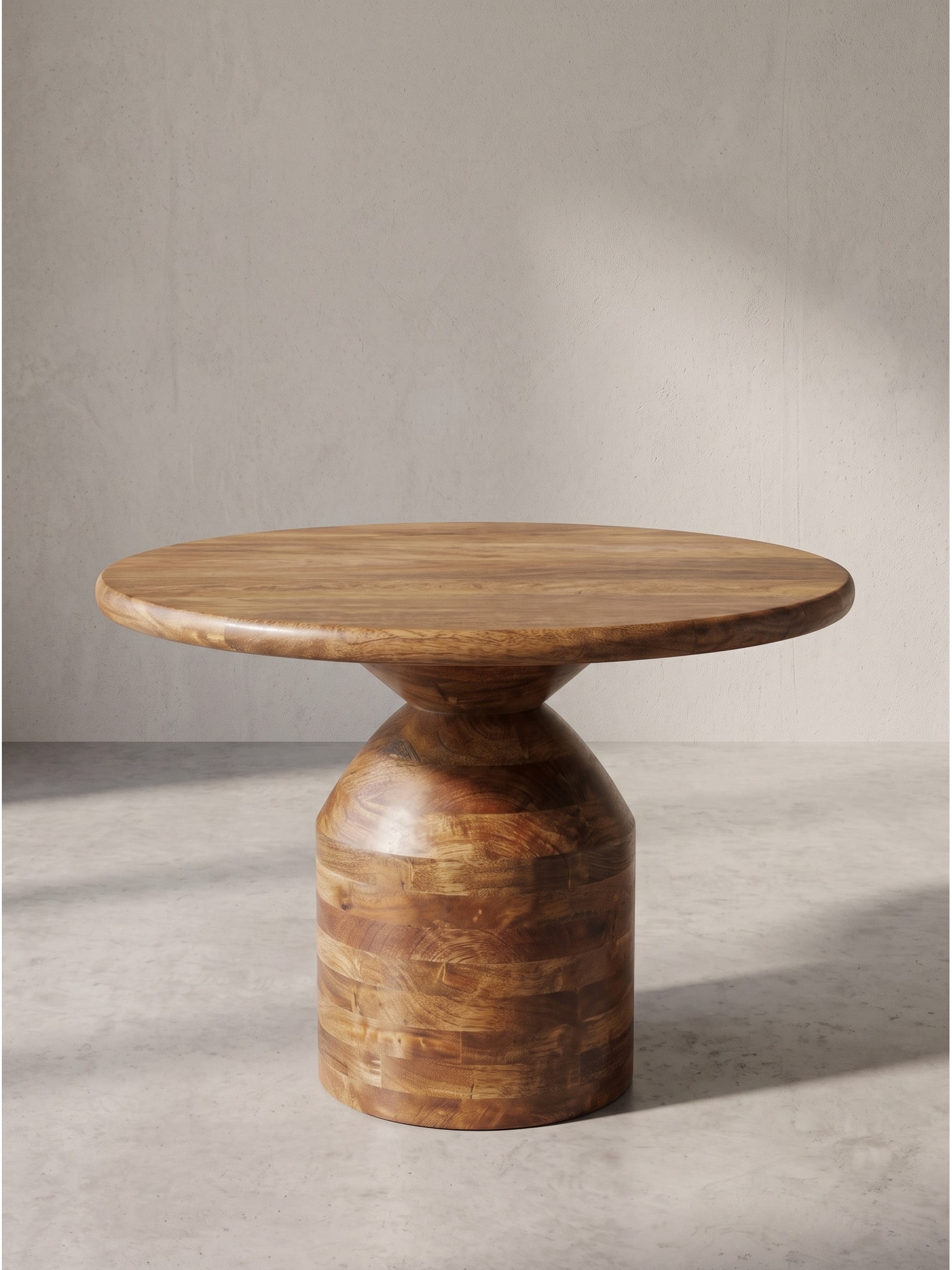 Couchtisch Mango Massivholz &Oslash; 60x41,5 cm - ATRANI | Kadima Design 