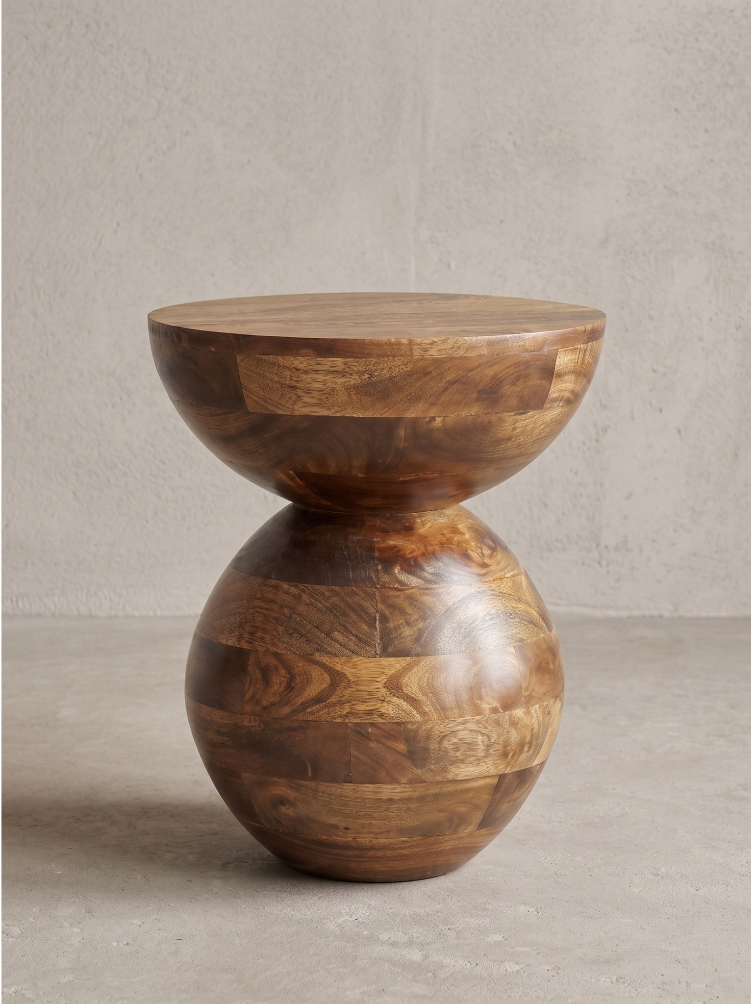 Beistelltisch Mango Massivholz &Oslash; 35x42 cm - TERRACINA | Kadima Design 