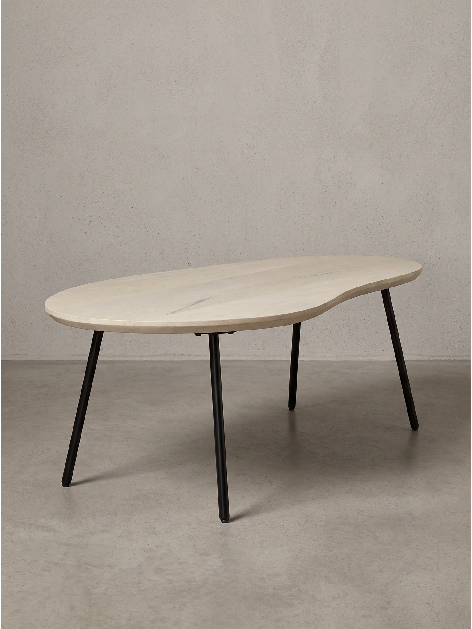 Sofatisch Mango Massivholz Wei&szlig;-Mango 122x63x36 cm - CALABRIA | Kadima 