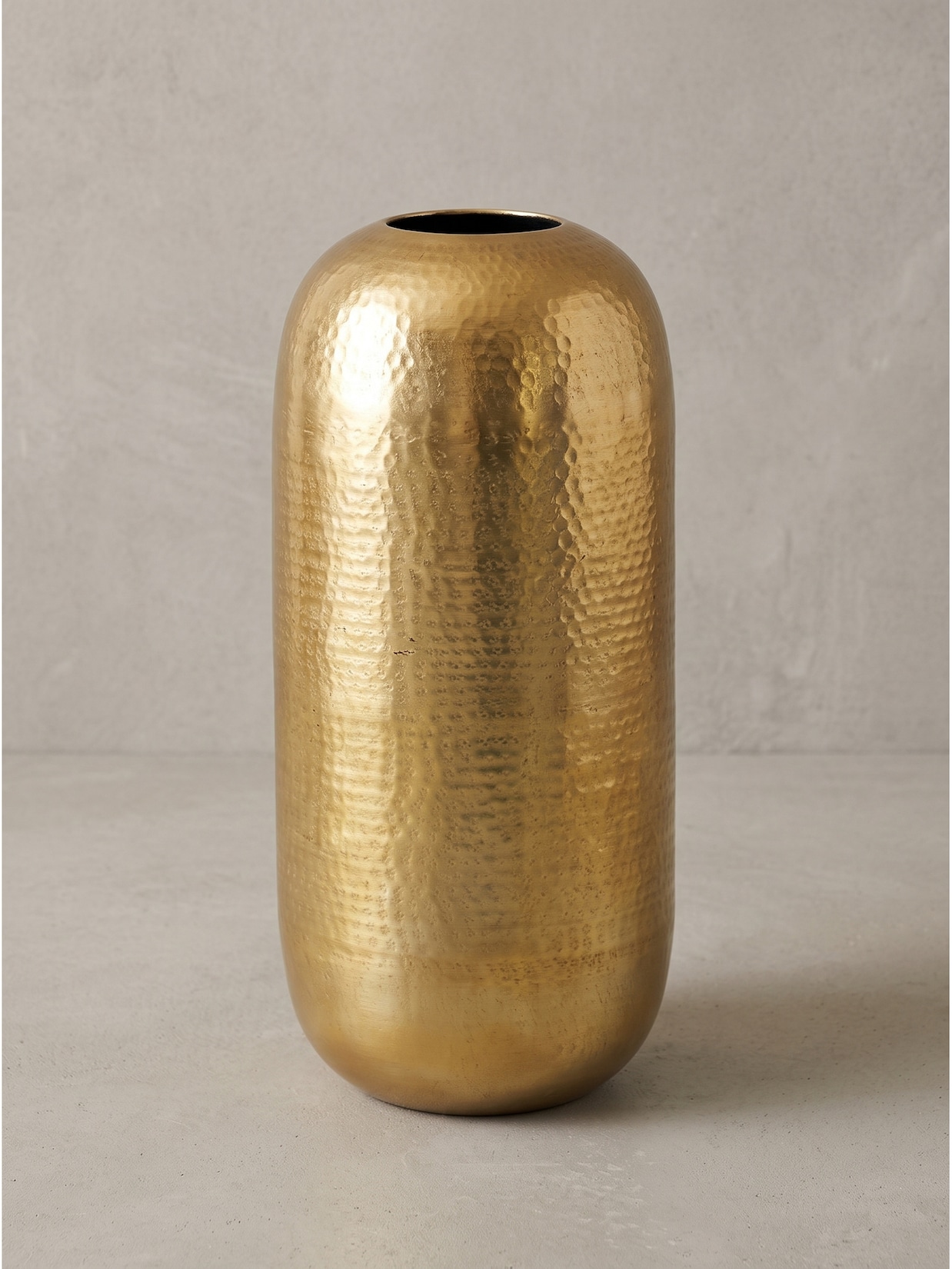 Bodenvase Aluminium Gold Ø 20x45 cm - AMALFI Kadima Design