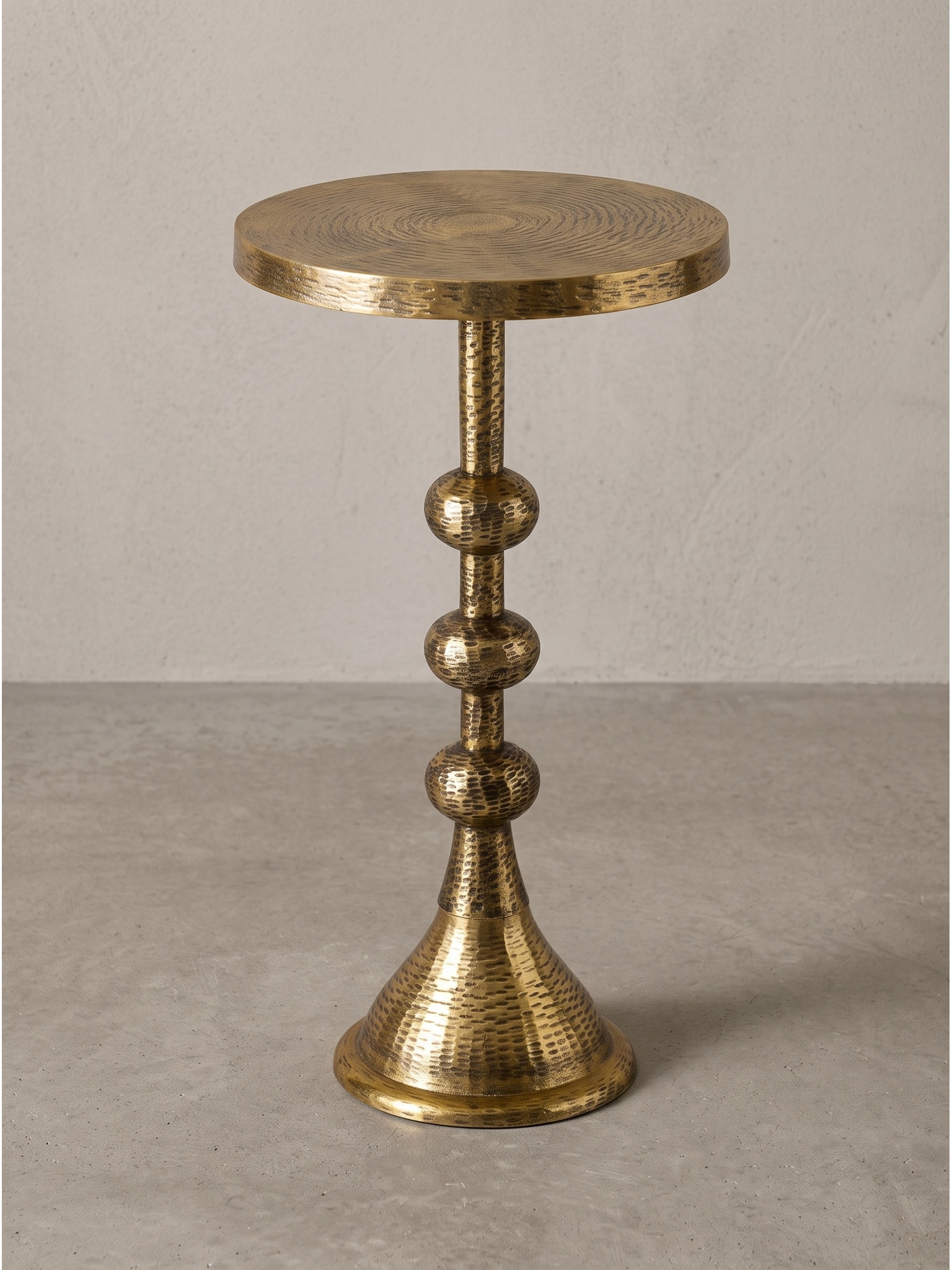 Beistelltisch Aluminium Gold &Oslash; 30x56 cm - ALVOR | Kadima Design 