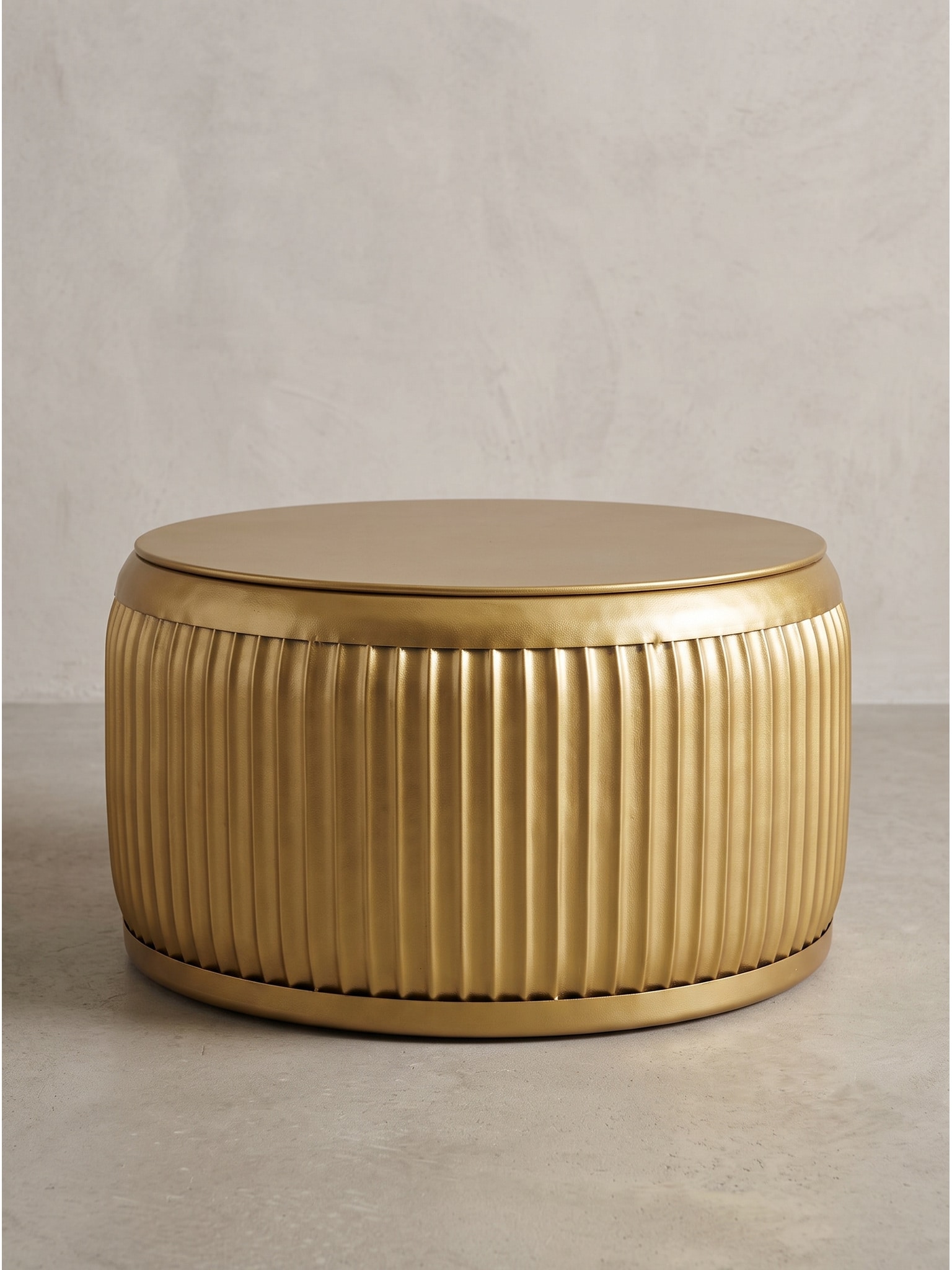 Couchtisch Eisen Gold &Oslash; 60x32 cm - LAITA | Kadima Design 