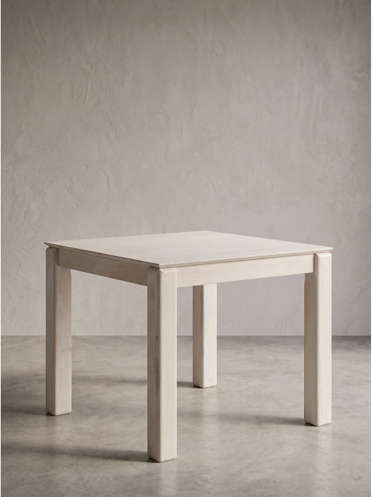 Esstisch Mango Massivholz Wei&szlig;-Mango 80x80x75 cm - CHARENTE | Kadima 