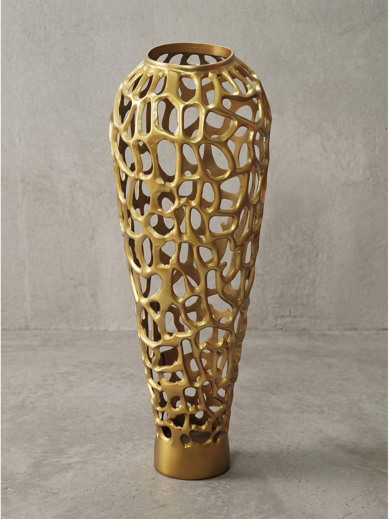 Bodenvase Aluminium Gold Ø 31x85 cm - ASTLUX Kadima Design