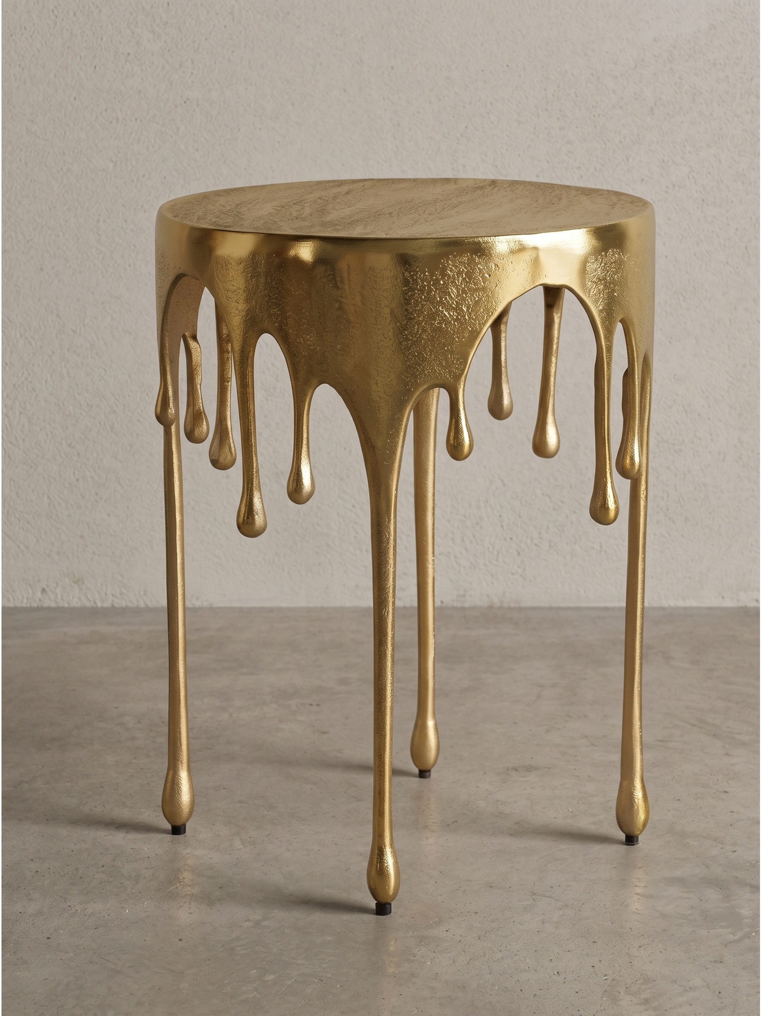 Beistelltisch Aluminium Gold &Oslash; 43x56 cm - GARD | Kadima Design 