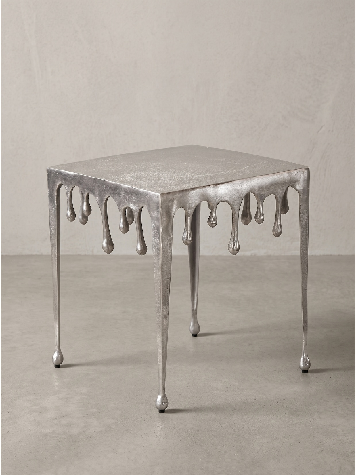Beistelltisch Aluminium Silber 45,5x45,5x51 cm - GARD Kadima Design