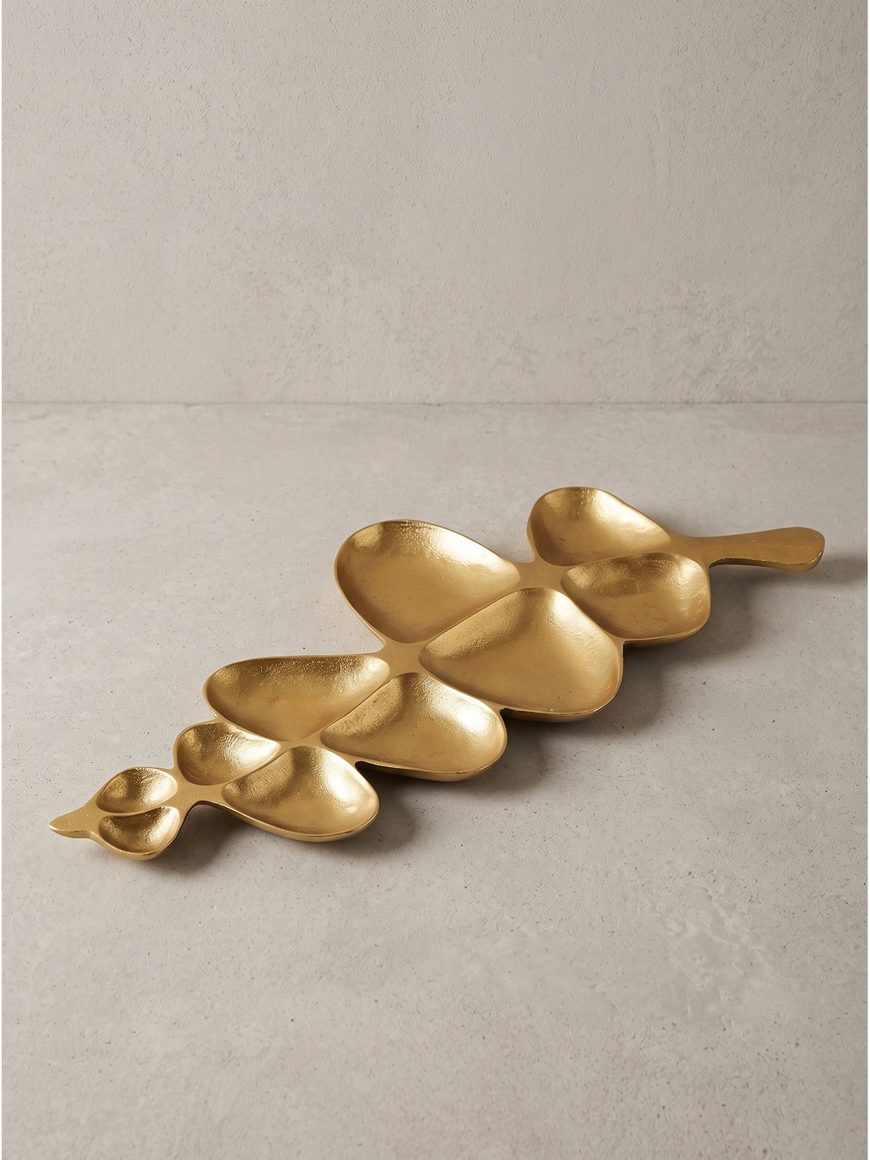 Dekoschale Aluminium Gold 60,5x17,5x3 cm - NUMANA Kadima Design