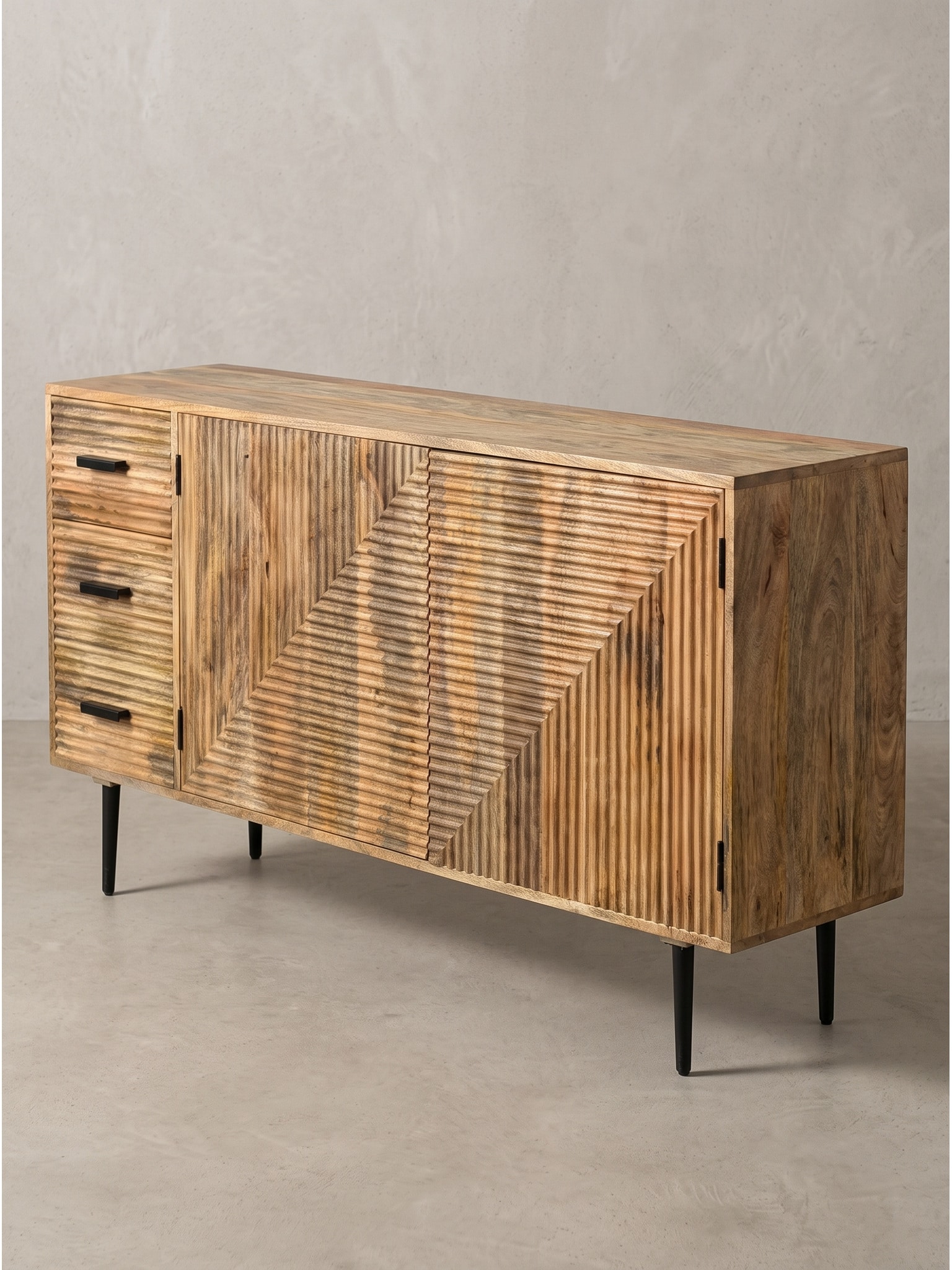 Sideboard Mango Massivholz 160x40x86 cm - BERKEL | Kadima Design 