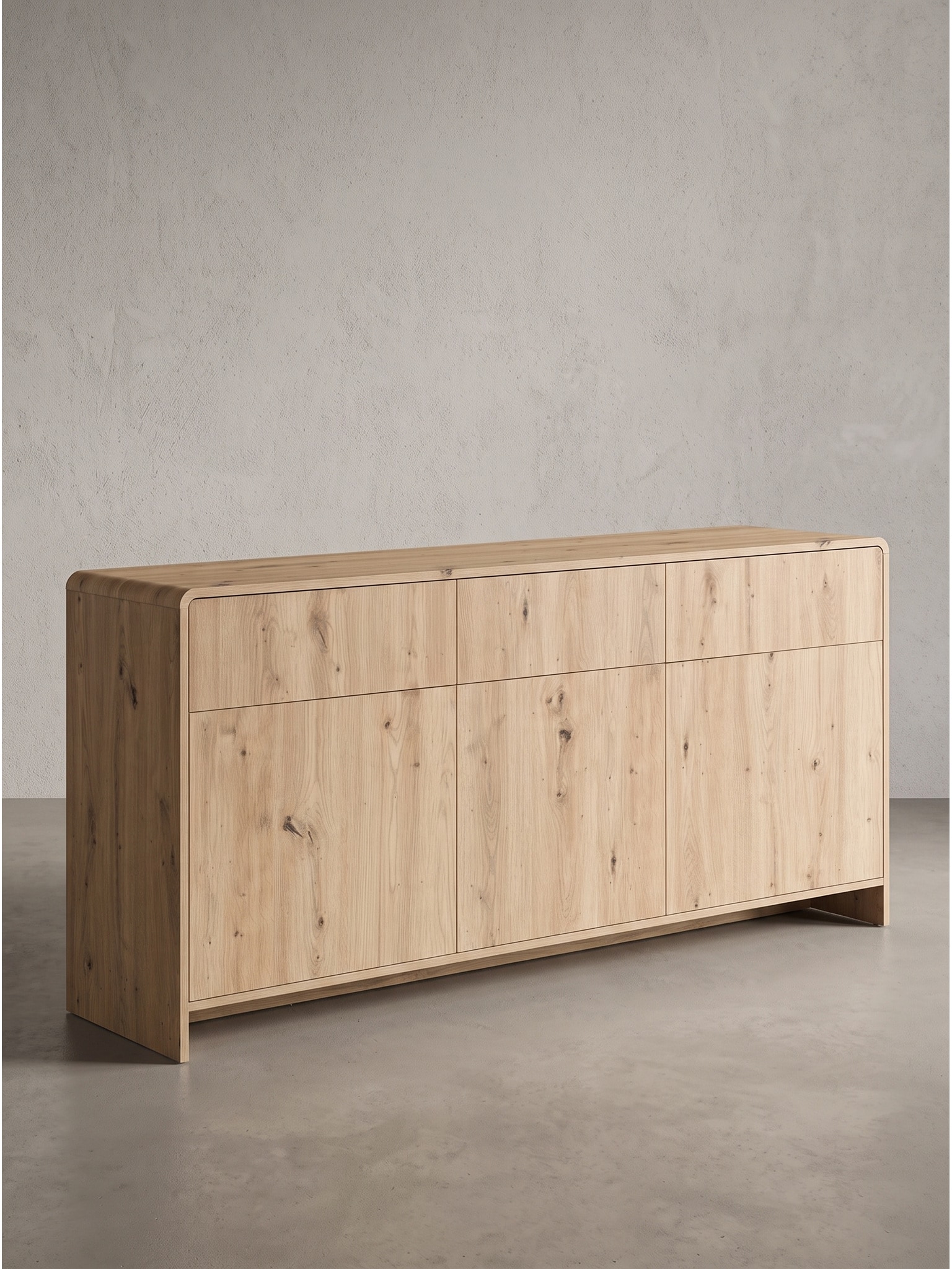 Sideboard MDF Eichenoptik 155,2x40x76 cm - CALELLA | Kadima Design 