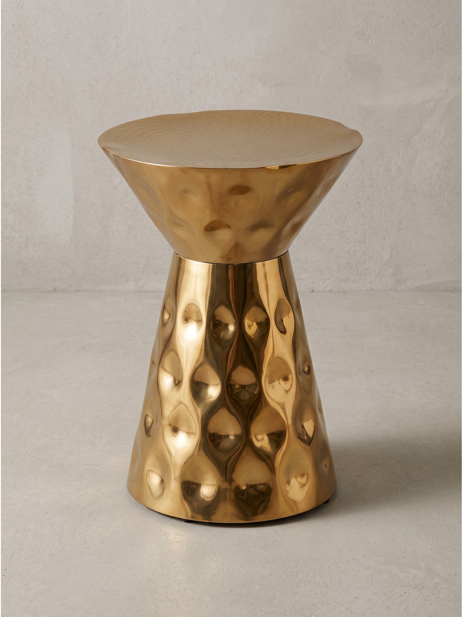 Beistelltisch Aluminium Gold &Oslash; 36x51 cm - MAYENNE | Kadima Design 