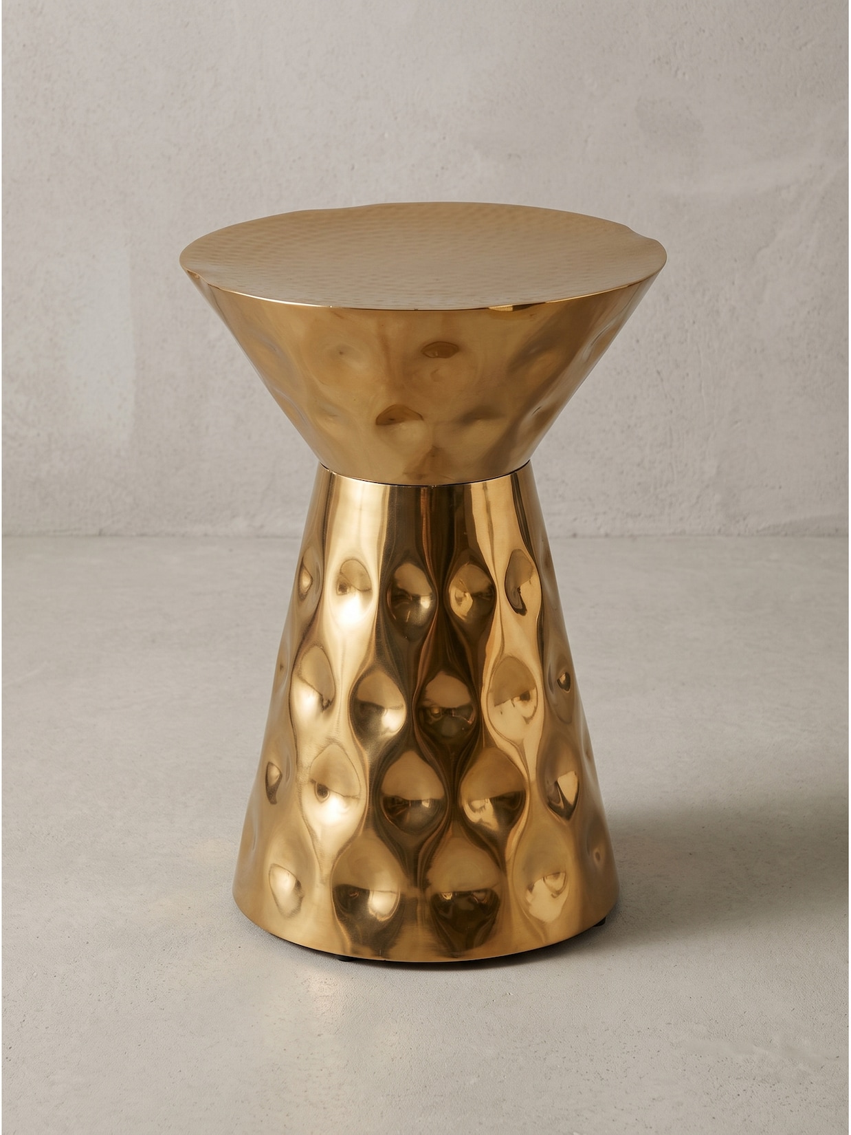Beistelltisch Aluminium Gold Ø 36x51 cm - MAYENNE Kadima Design