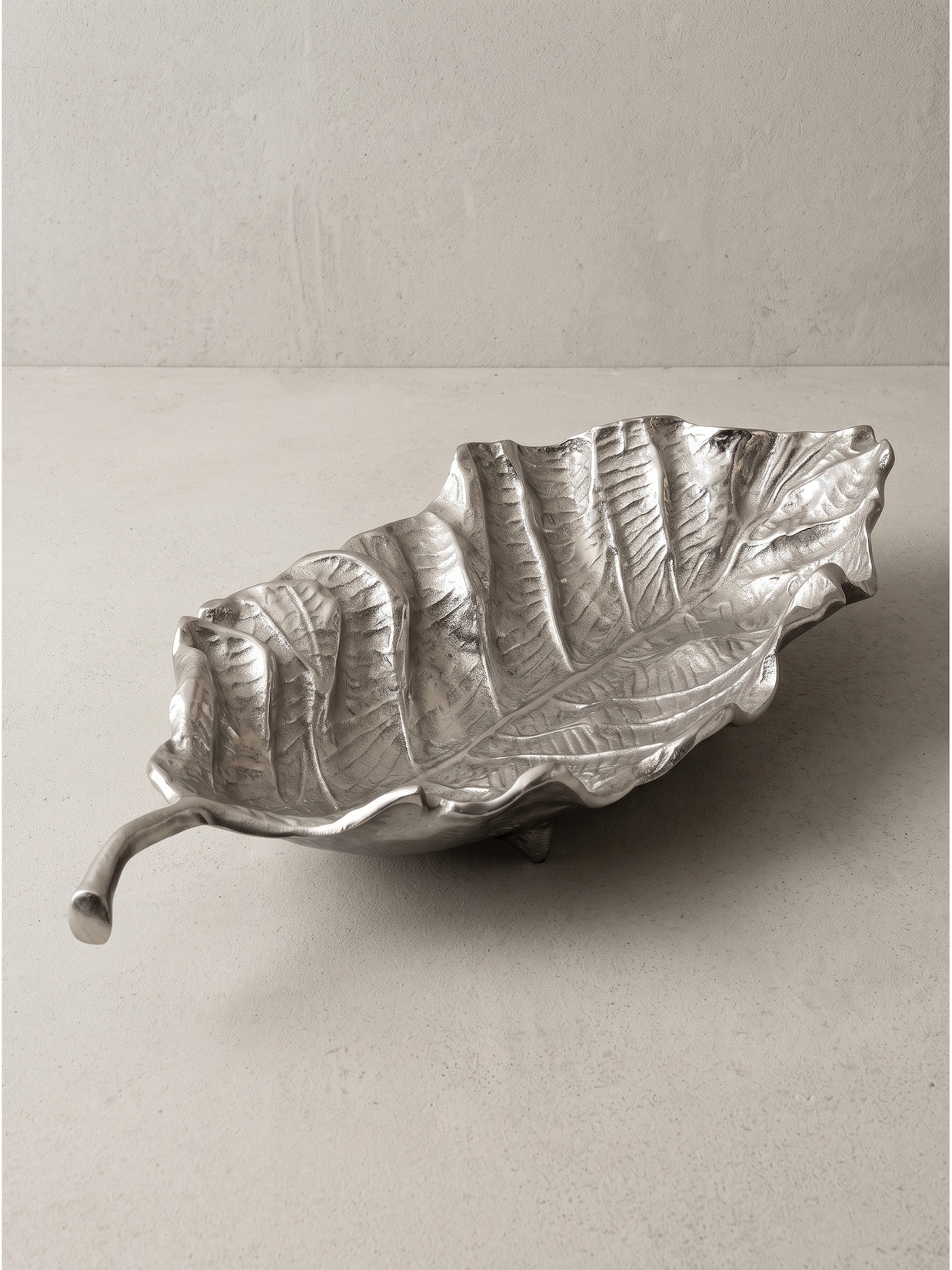 Dekoschale Aluminium Silber 67x27x11 cm - SUBIACO Kadima Design