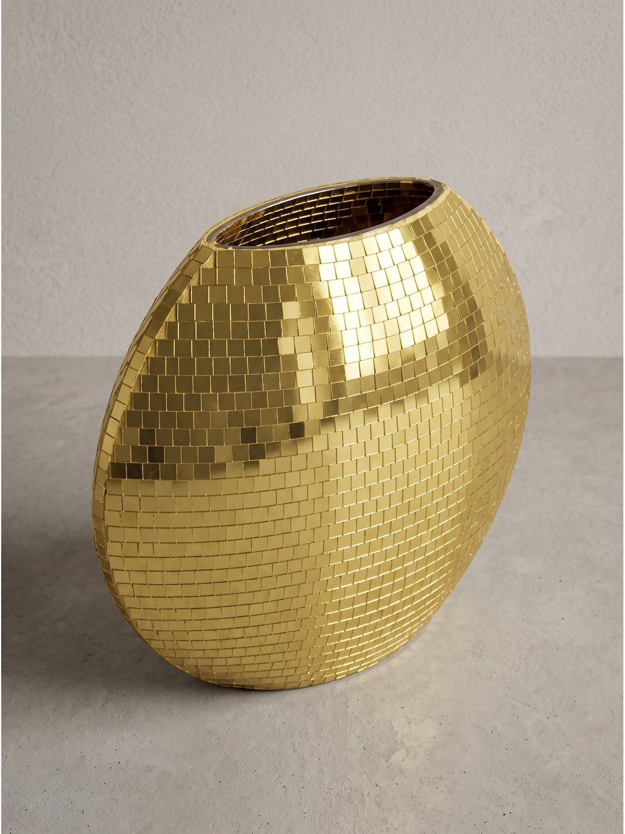 Tischvase Eisen Gold 40x10x35 cm - BERLENGA Kadima Design