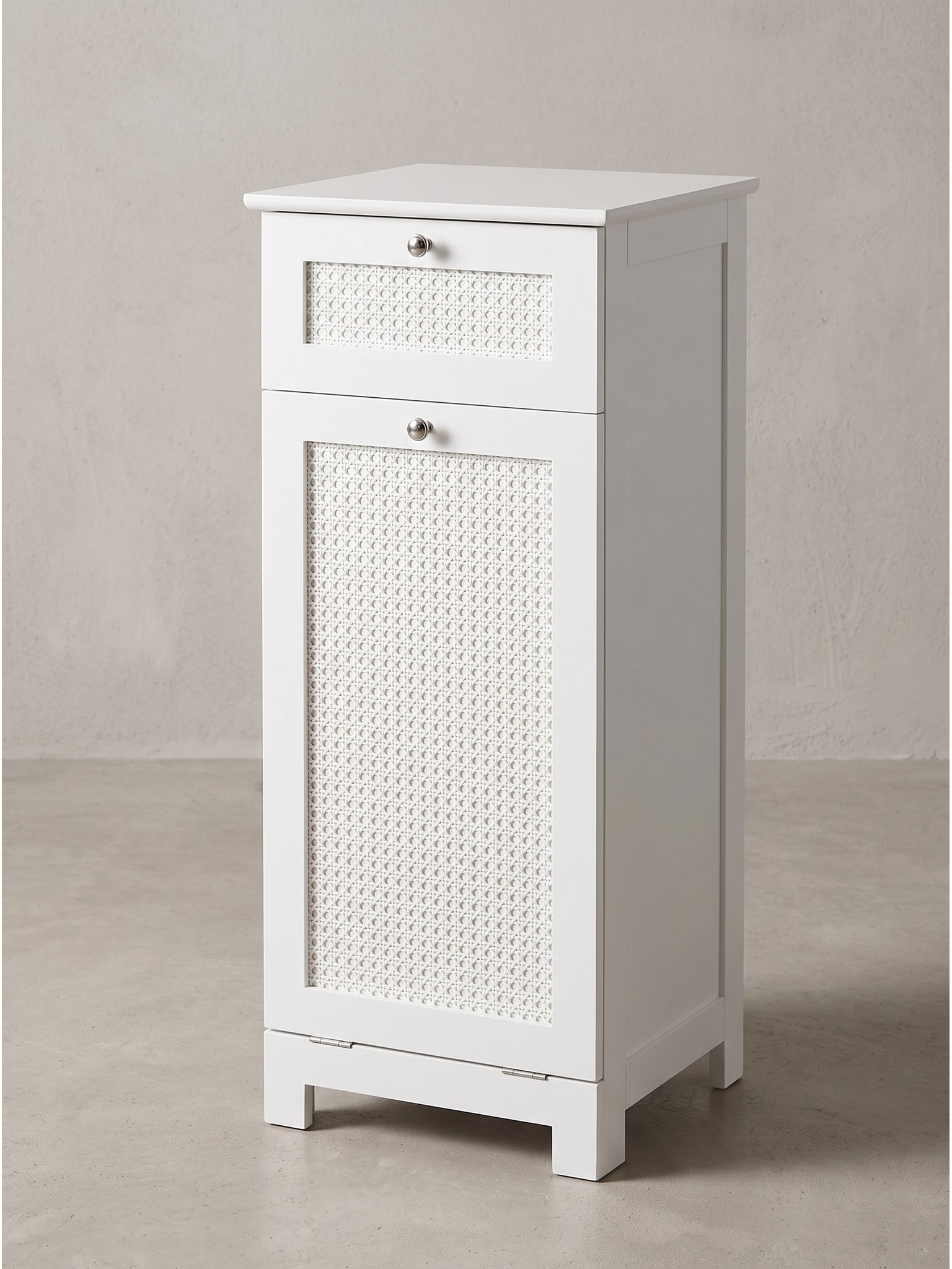 W&auml;scheschrank MDF Wei&szlig; 38x40x90 cm - ADOUR | Kadima Design 