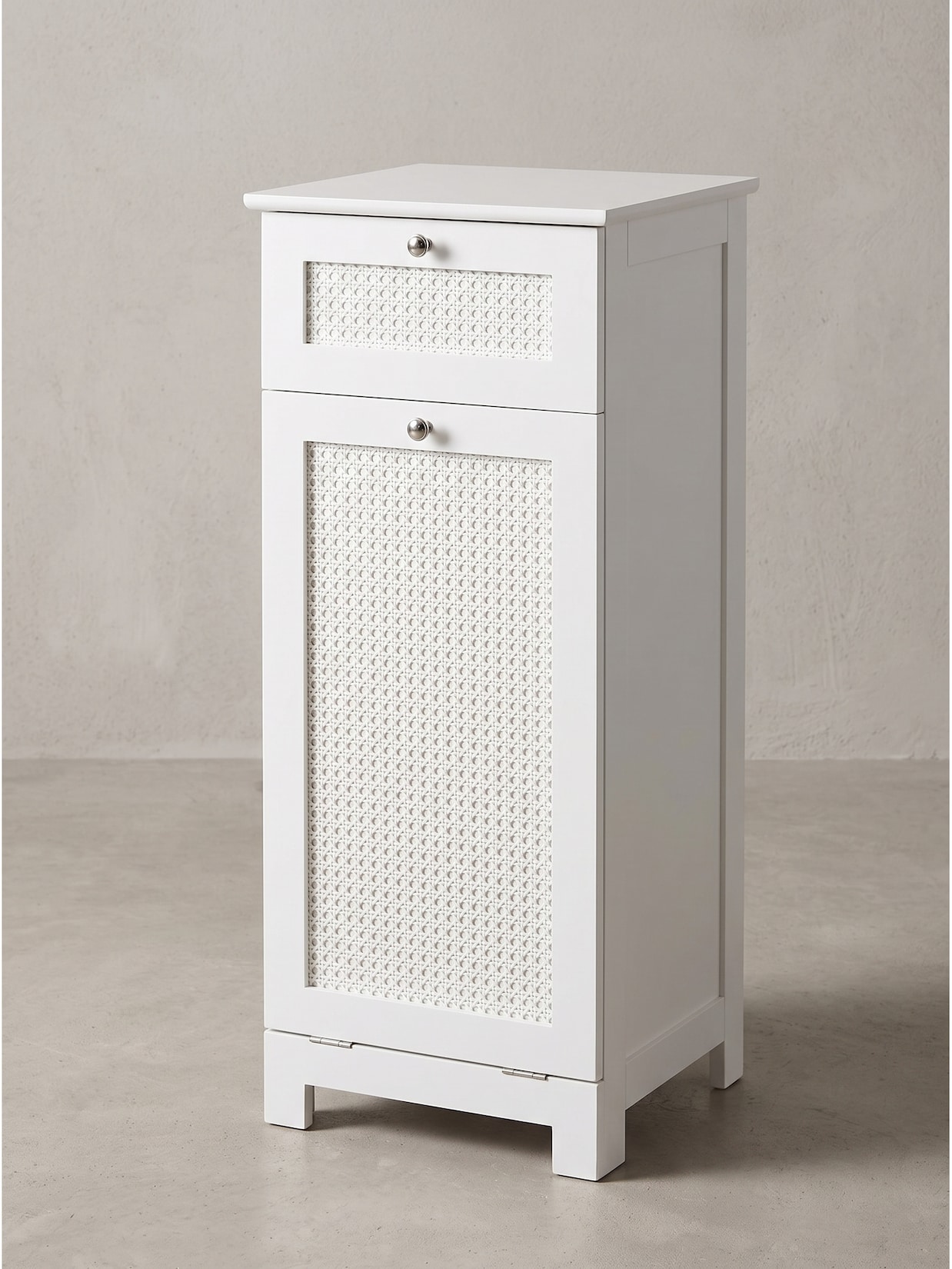 Wäscheschrank MDF Weiß 38x40x90 cm - ADOUR Kadima Design