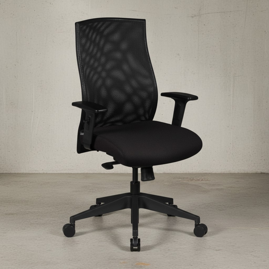 KADIMA DESIGN B&uuml;rostuhl Parma: Netzr&uuml;ckenlehne, 3-Punkt Synchronmechanik, Nylon-Fu&szlig;kreuz, 120 kg Belastbarkeit, Teppichbodenrollen. 