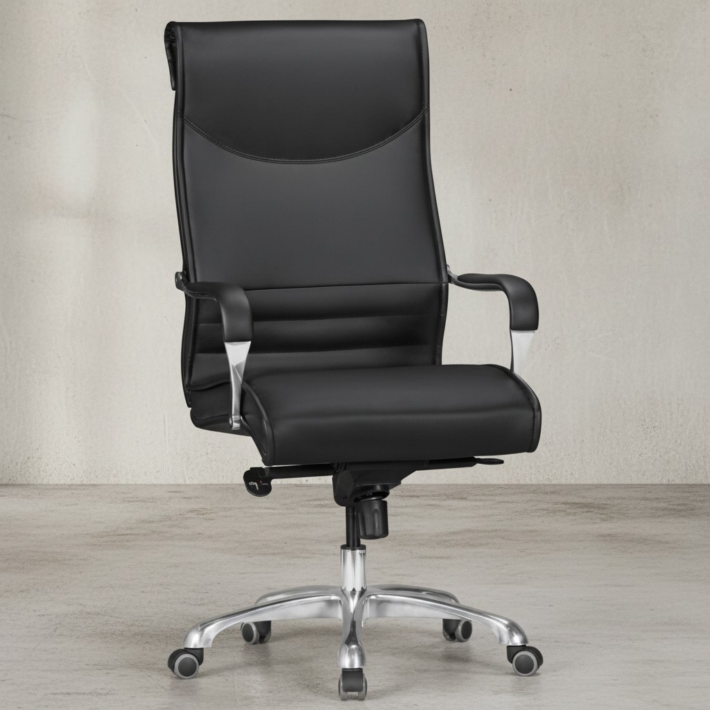 KADIMA DESIGN Chefsessel VENGA: XXL, ergonomisch, Kunstleder, h&ouml;henverstellbar, 150 kg Belastbarkeit, Schwarz/Caramel. 