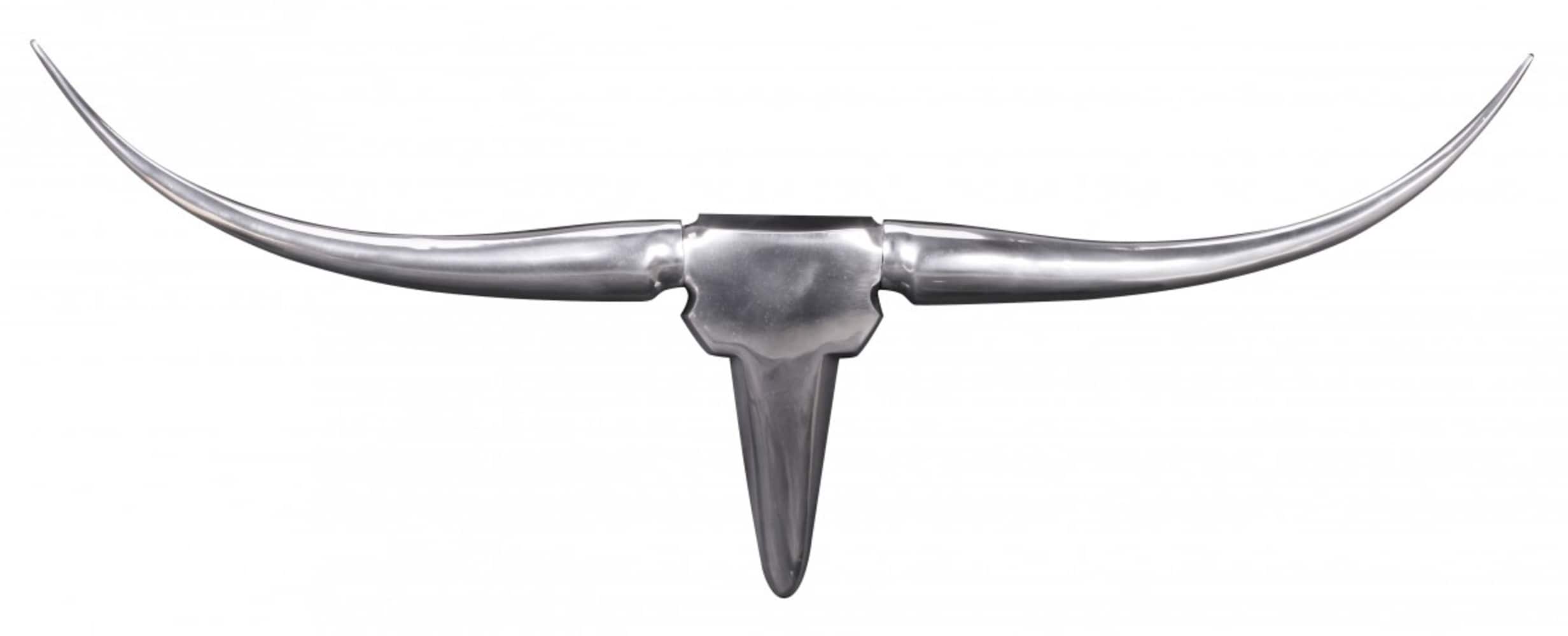 KADIMA DESIGN Wanddekoration Geweih, Aluminium, 74x35x5cm, Elegantes Handwerk, Modernes Design 