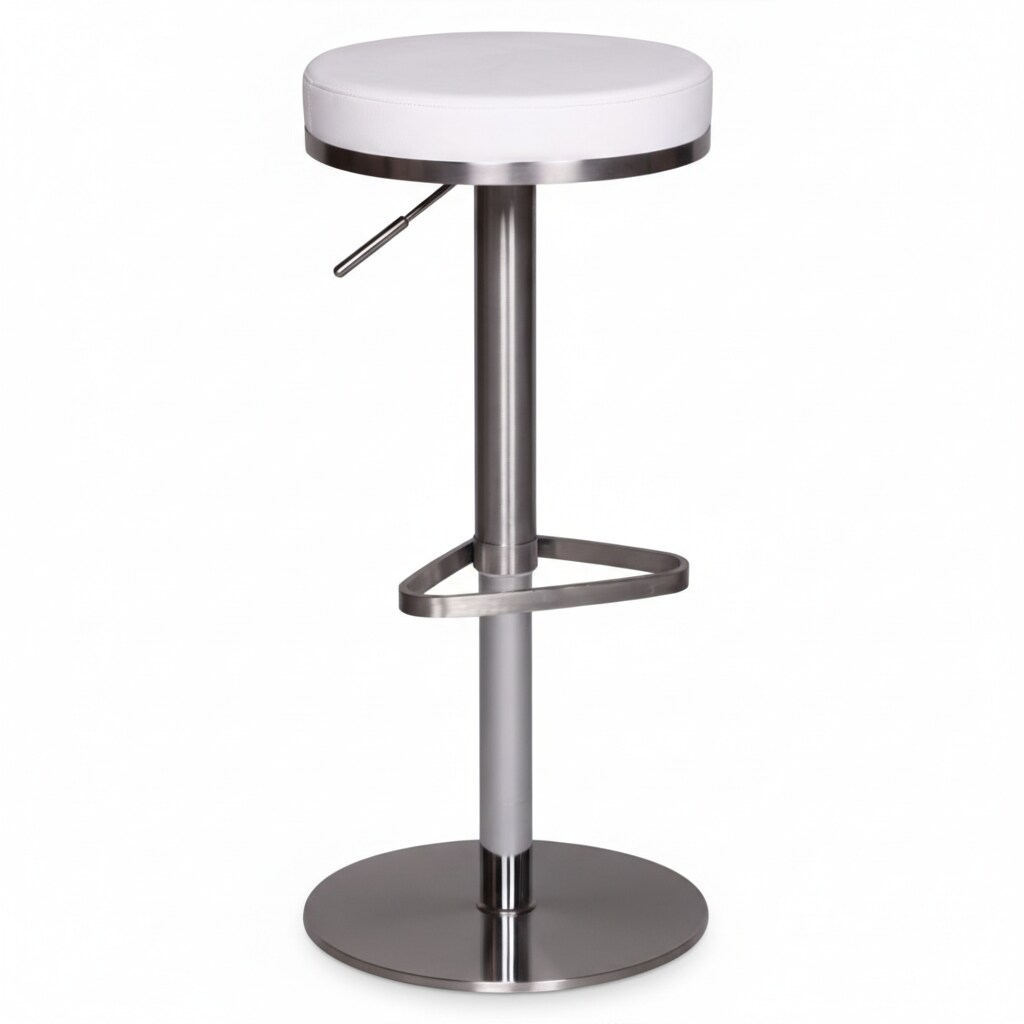 KADIMA DESIGN Barhocker ELBE, h&ouml;henverstellbar, gepolsterte Sitzfl&auml;che, Triangel Fu&szlig;ablage, max. 110 kg Belastung 