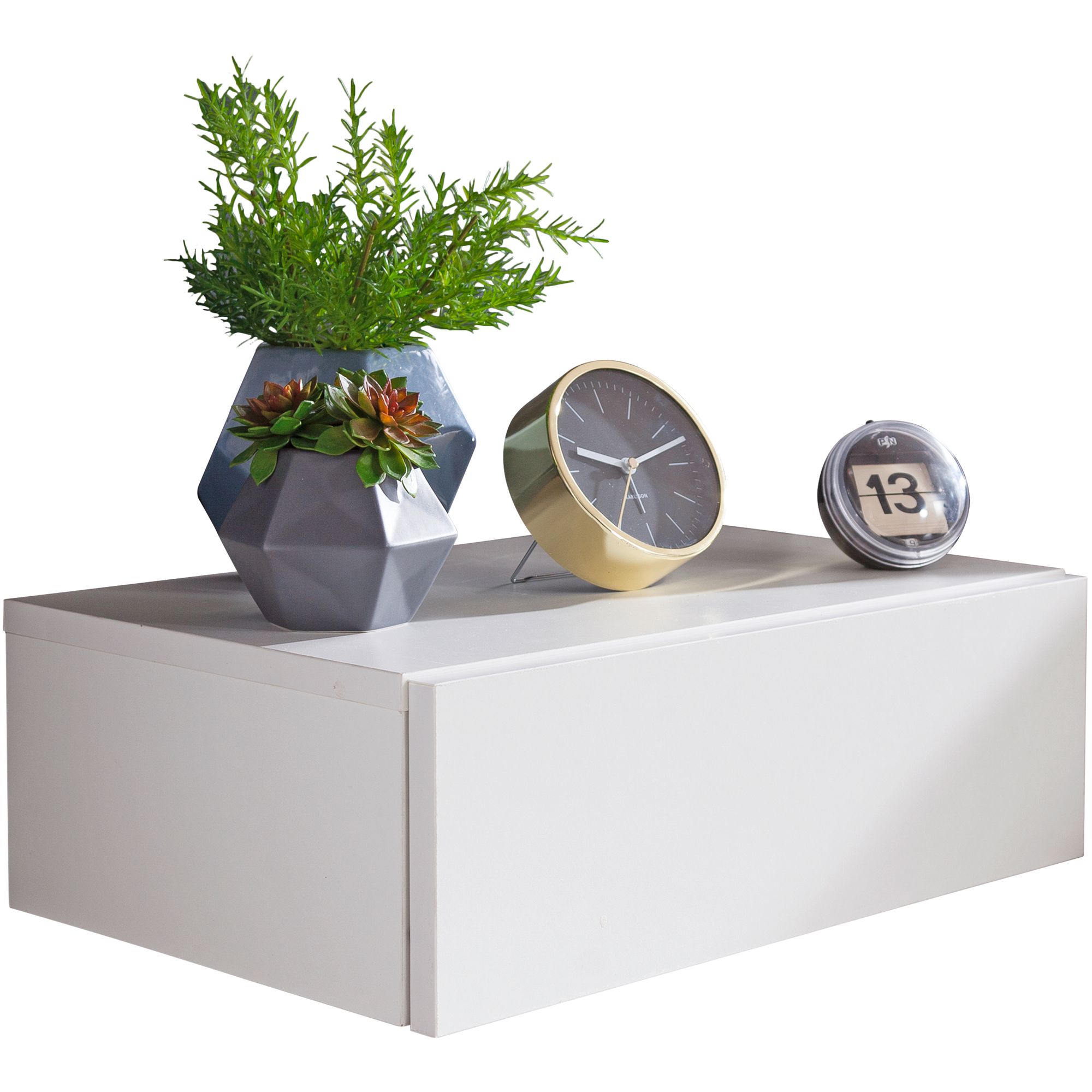 KADIMA DESIGN Nachtkonsole MOLISE: Schlicht, folierte Spanplatte, kratz- und wasserabweisend 