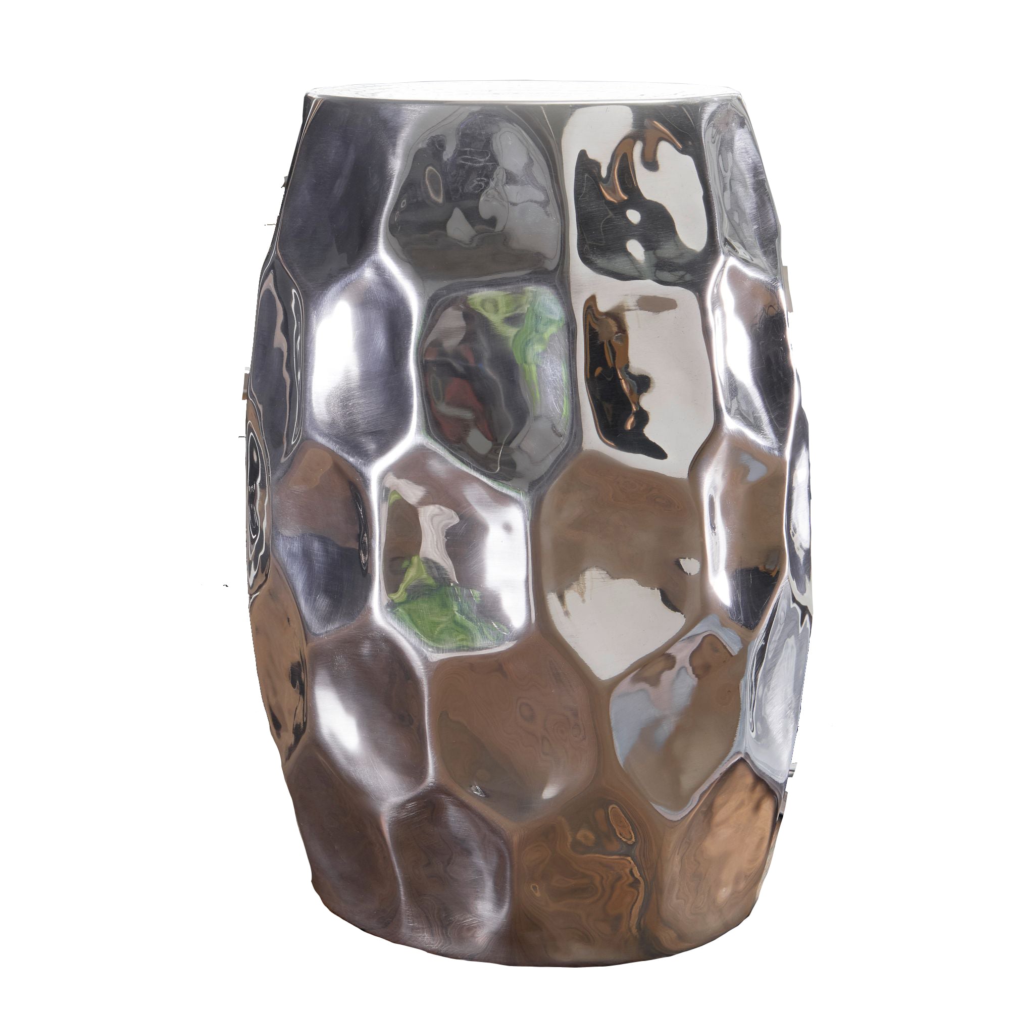 KADIMA DESIGN Orientalischer Beistelltisch ENNS: Hammerschlag-Design, Aluminium, pflegeleicht 