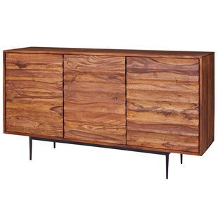 KADIMA DESIGN Charmantes Sheesham Sideboard, 150 cm Breit, 3 Türen, Ideal für moderne Wohnräume 