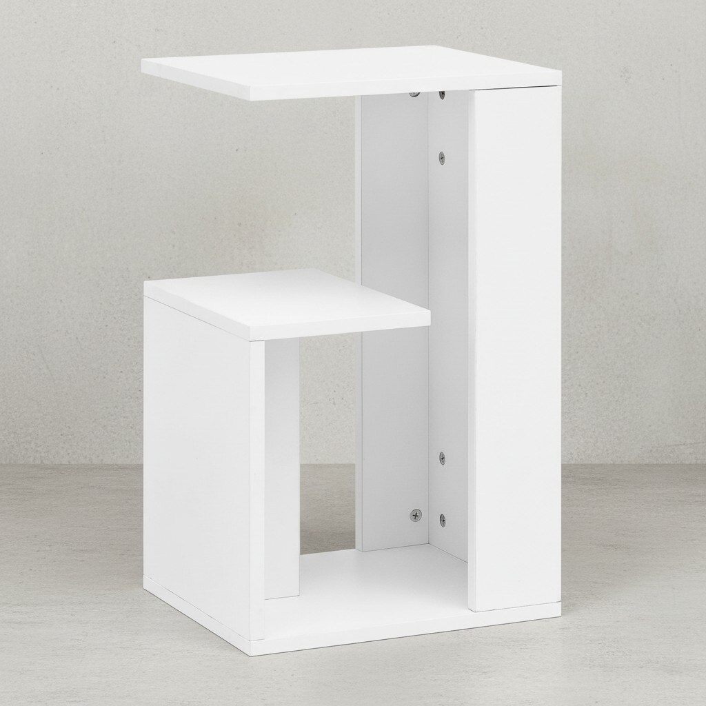 KADIMA DESIGN Beistelltisch BRENTA Holz: 3 Ablagen, 35x61x30 cm, Melaminharzbeschichtung