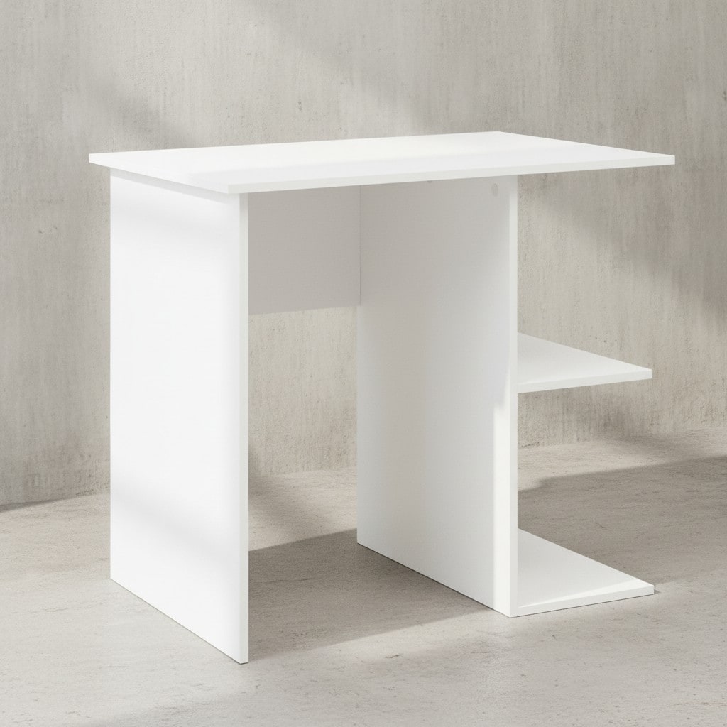 KADIMA DESIGN Computertisch SEGRE, gro&szlig;z&uuml;gige Arbeitsfl&auml;che, praktische Aufbewahrung, Spanplatte 