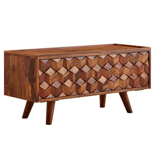 KADIMA DESIGN TV-Kommode "Oasis", Sheesham-Massivholz, bis 50-Zoll, Kabeldurchlass, Langlebig 