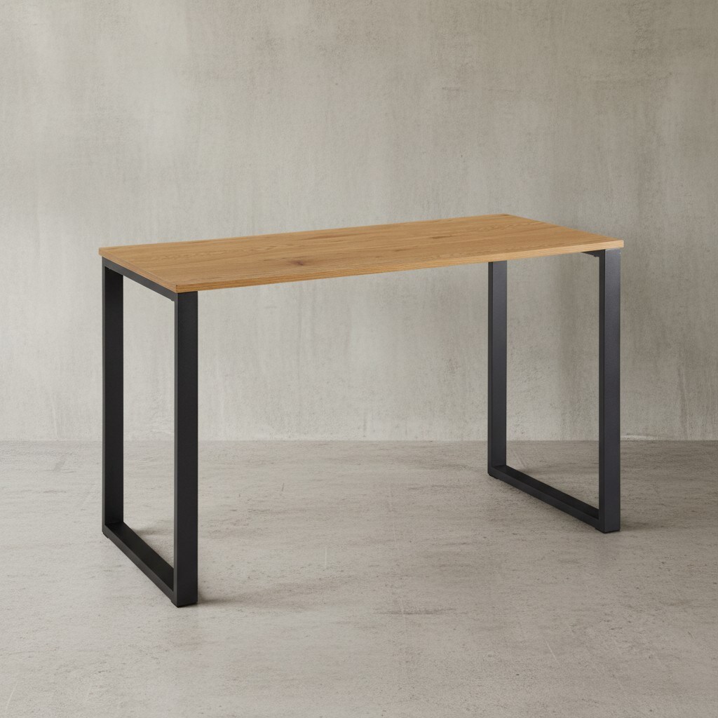 KADIMA DESIGN Eiche-Schreibtisch, Robuste Metallbeine, Vielseitig, Stabil, Modern, 120x60x76 cm
