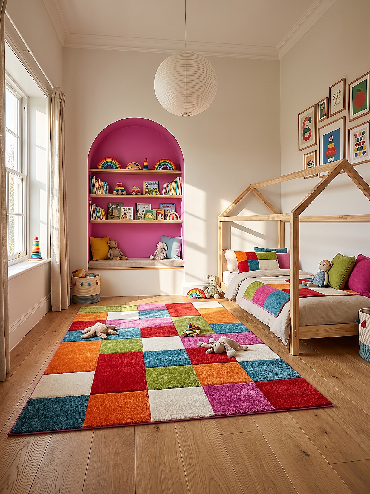 Kinderteppich Pflegeleicht Mehrfarbig 120x170 cm - CASOLA Kadima