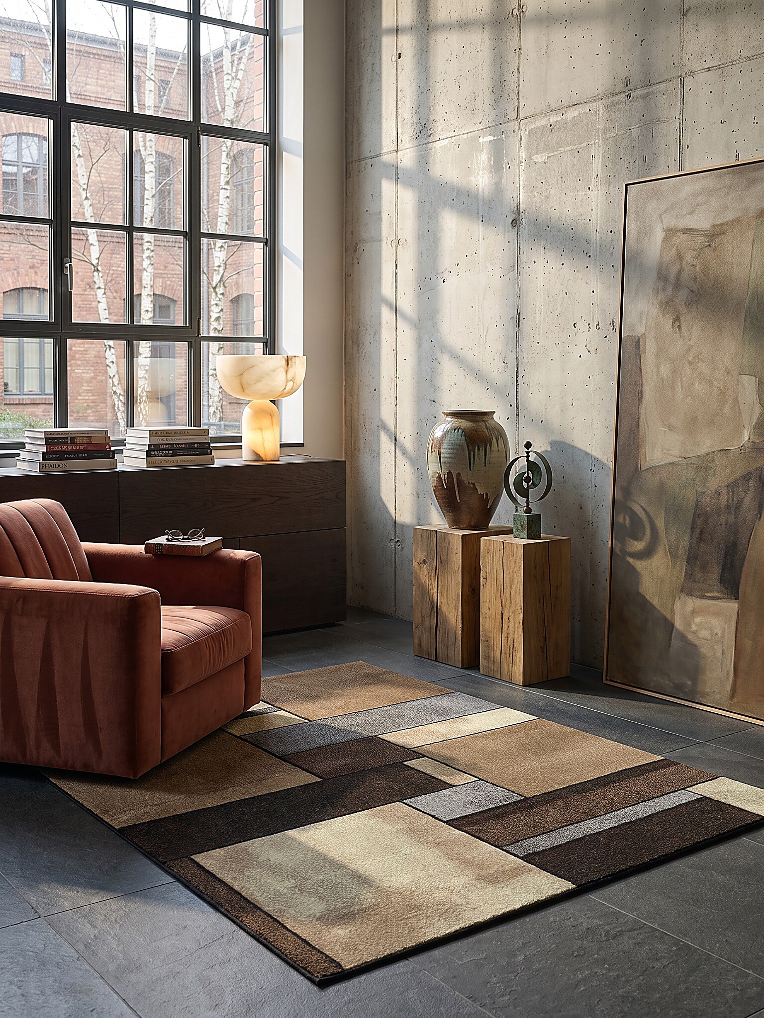 Teppich Polypropylen Beige 120x170 cm - BIENO | Kadima Design 