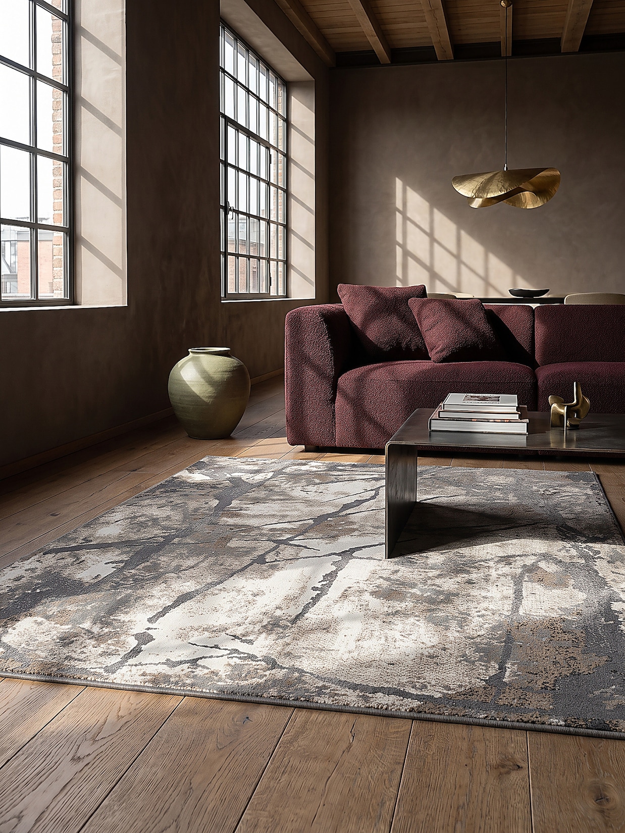 Teppich Pflegeleicht Natur 200x290 cm - OGLIO Kadima Design