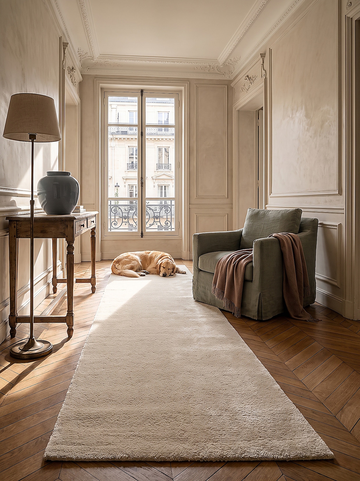 Läufer Antirutsch Beige 80x300 cm - ALDAN Kadima Design