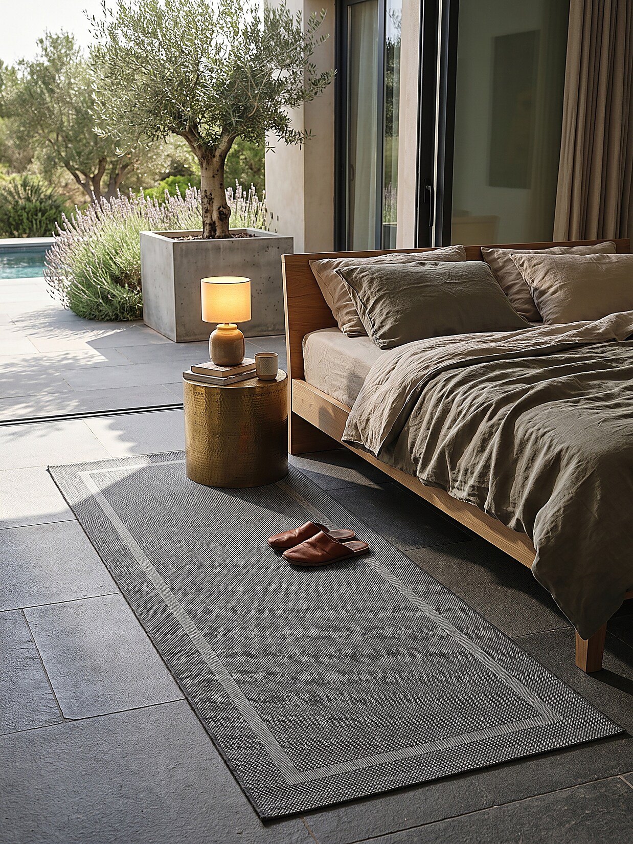 Läufer Pflegeleicht Anthrazit 80x200 cm - BORNO Kadima Design