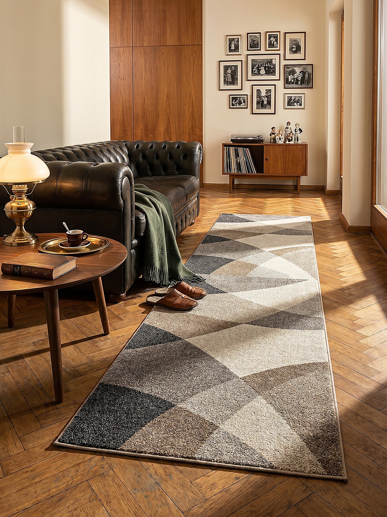 Niederflor-Läufer Pflegeleicht Grau 80x140 cm - THUR Kadima Design