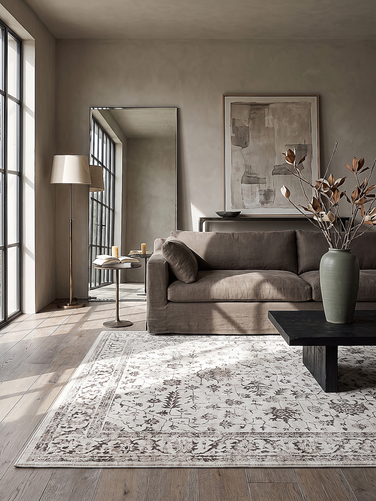 Teppich Polyester Creme 120x170 cm - KAVALA Kadima Design