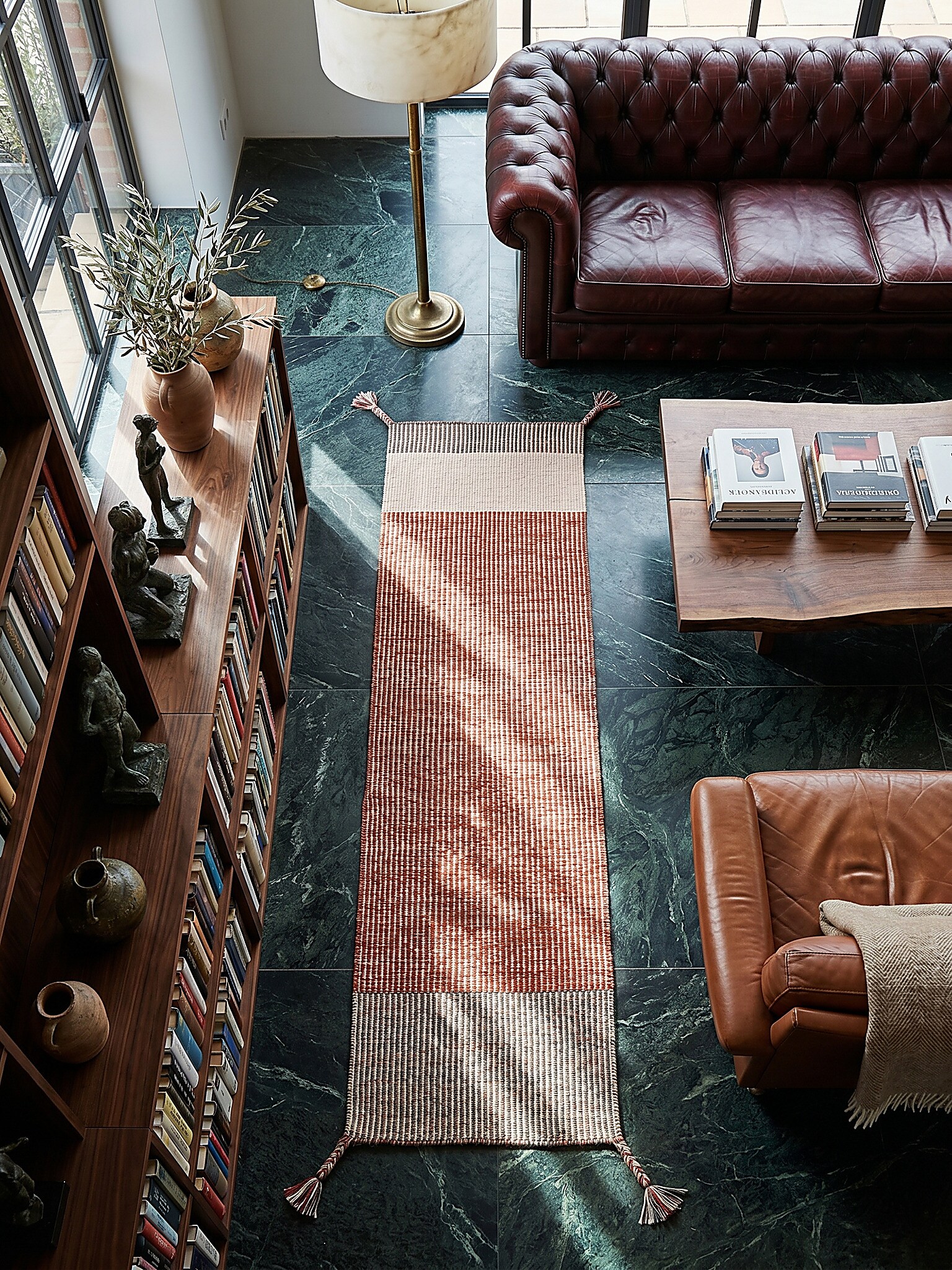 L&auml;ufer gestreift Rot 60 x 200 cm - WEY | Kadima Design 