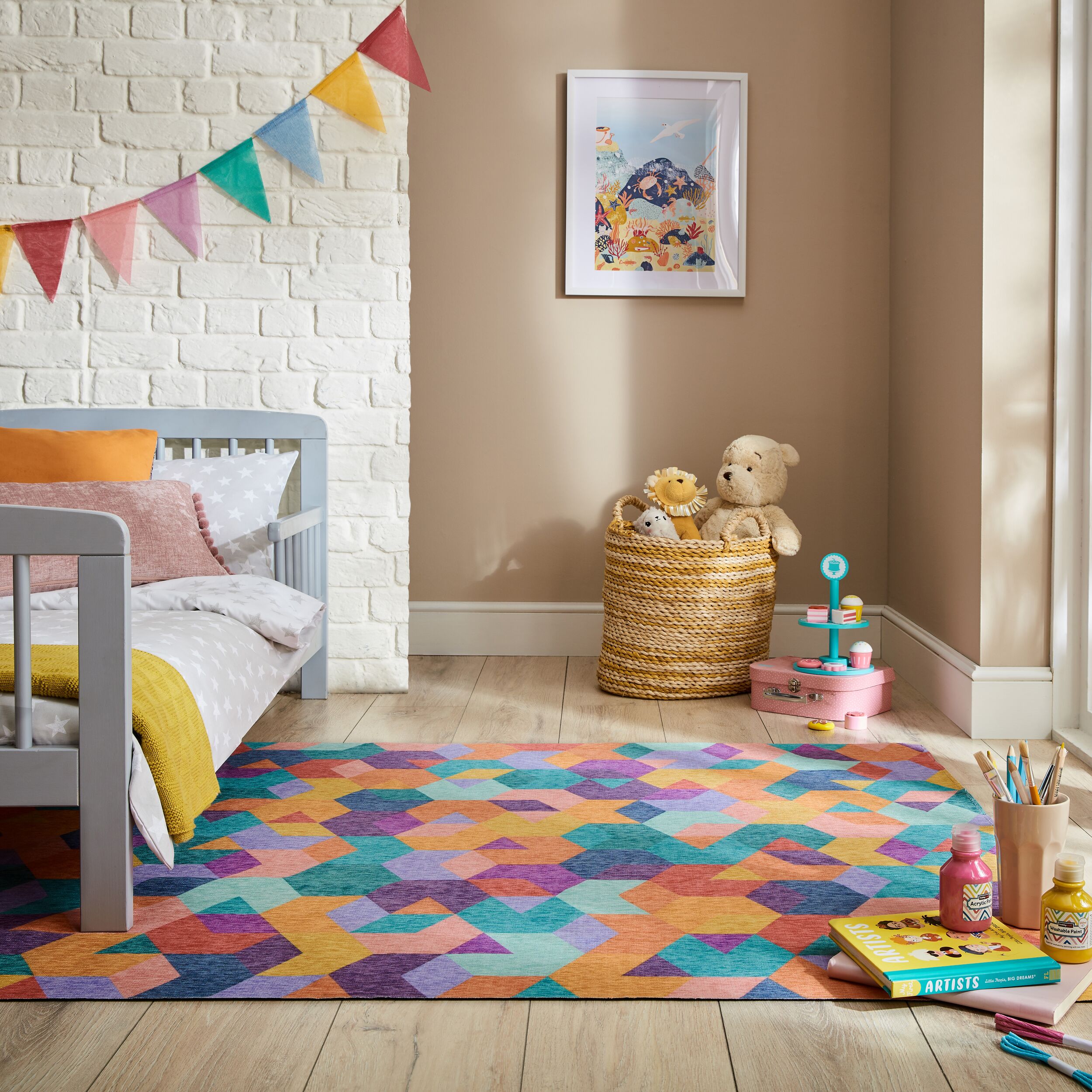 Teppich geometrisch Bunt 120 x 170 cm - WEAR | Kadima Design 
