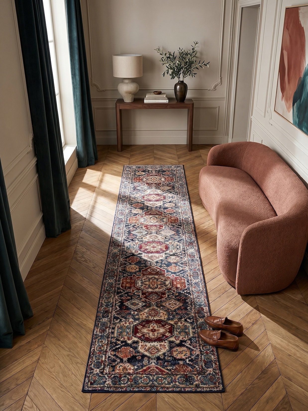 Läufer Berber Blau 60 x 230 cm - GLAZERT Kadima Design