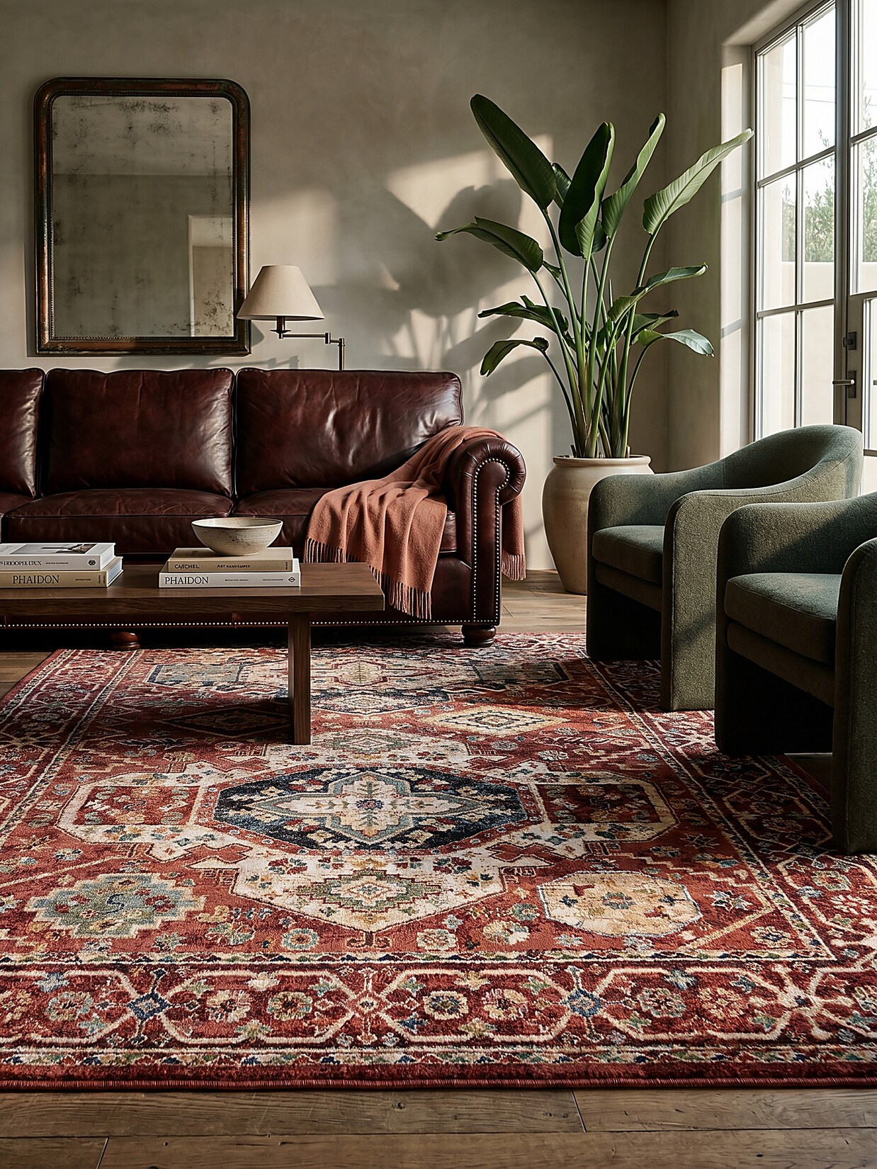 Teppich geometrisch Rot 80 x 150 cm - GLAZERT Kadima Design
