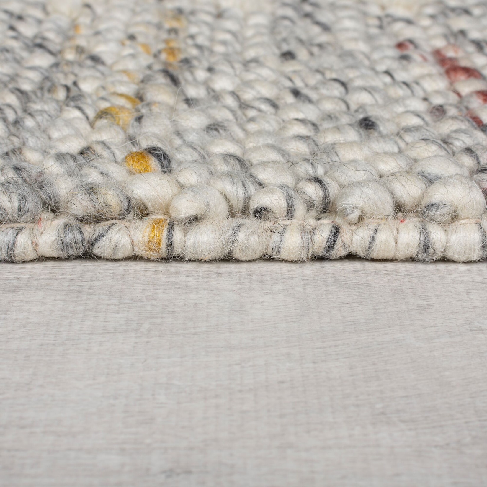Läufer Bordüre Beige-Grau 60 x 230 cm - MEDWAY Kadima Design