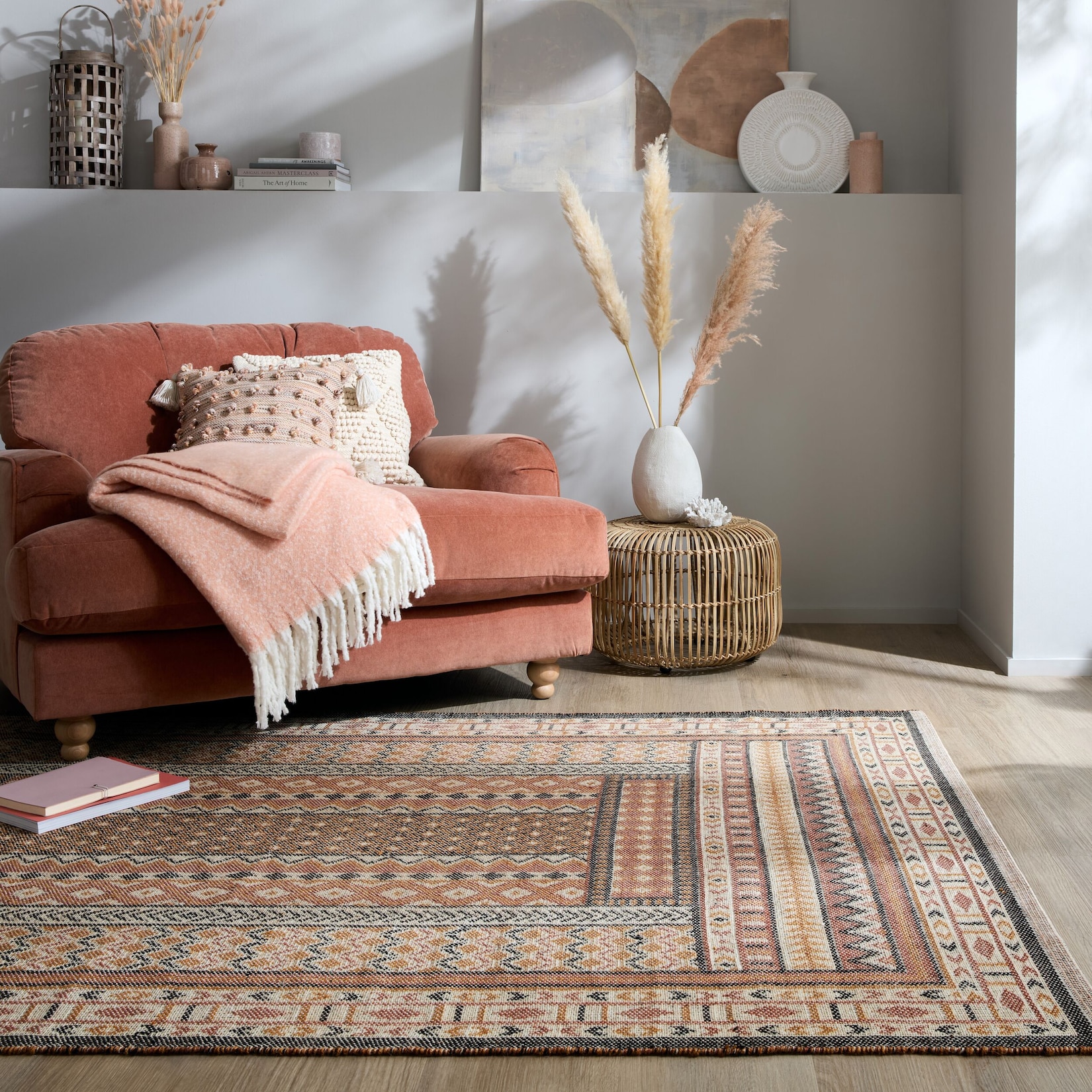 Jute-Teppich Orient Terrakotta 200 x 290 cm - CAM Kadima Design