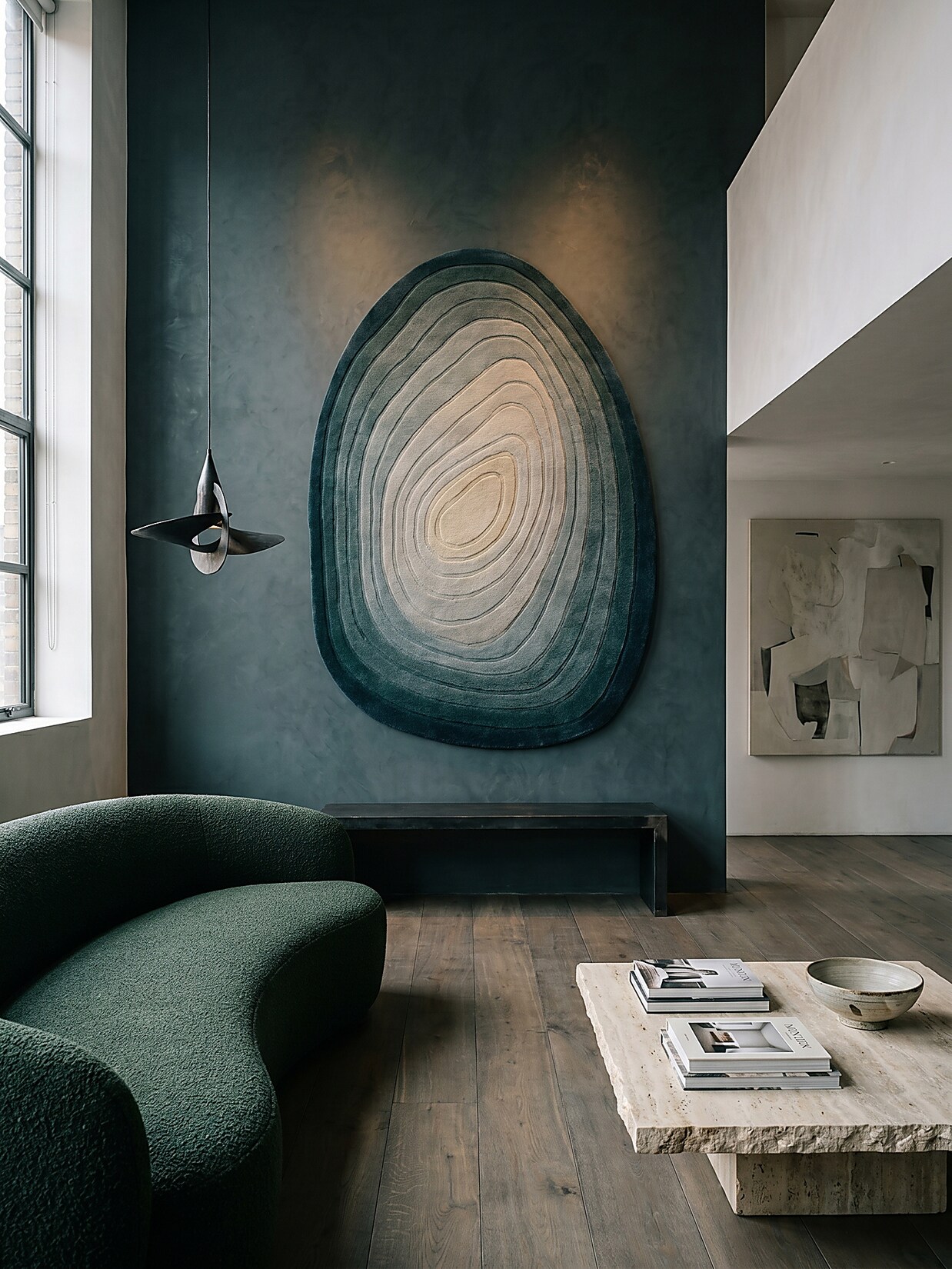 Outdoor-Teppich abstrakt Blau 200 x 290 cm - PARRET Kadima Design