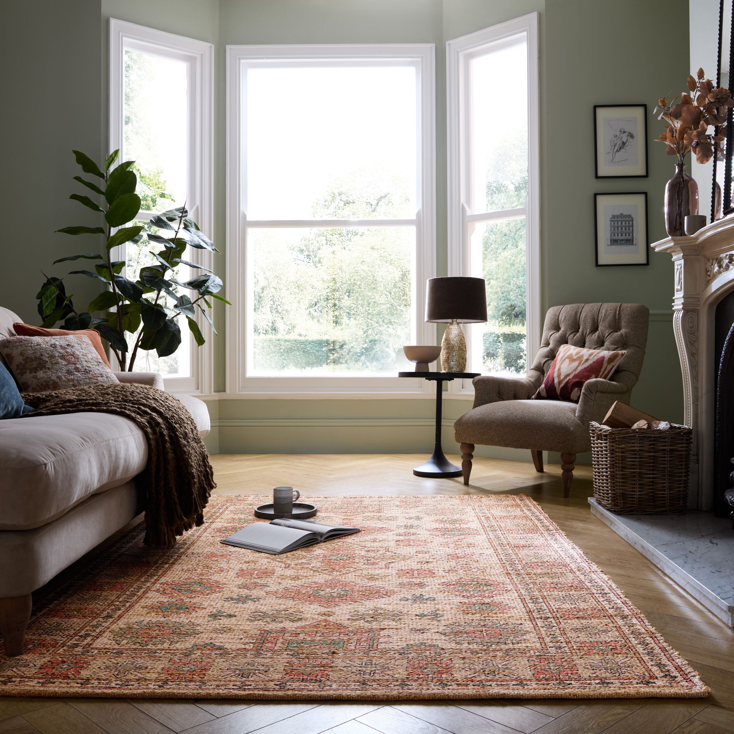Jute-Teppich Orient Rosa 120 x 170 cm - AVILL | Kadima Design 