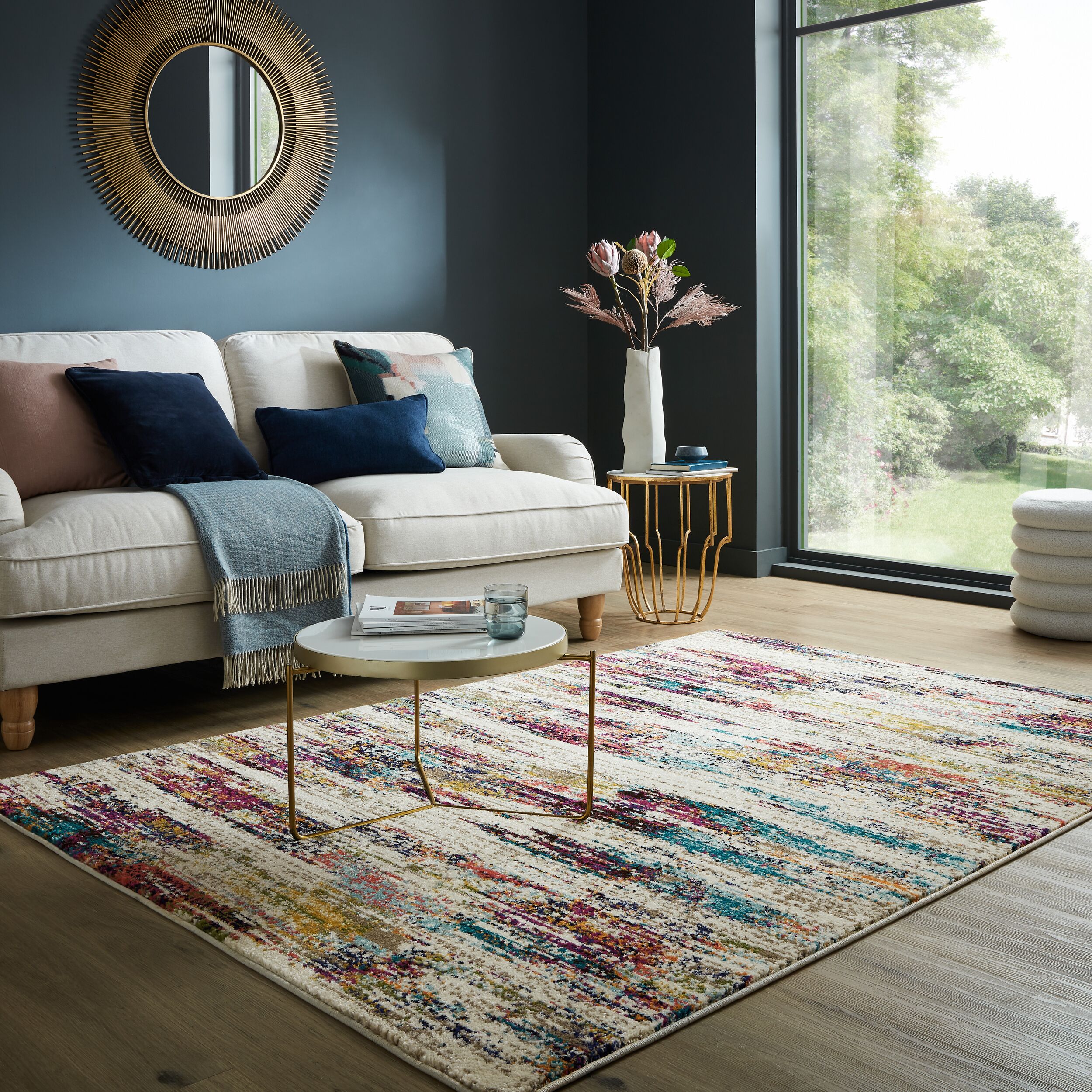 Teppich Farbstrich Bunt 200 x 290 cm - FAL | Kadima Design 