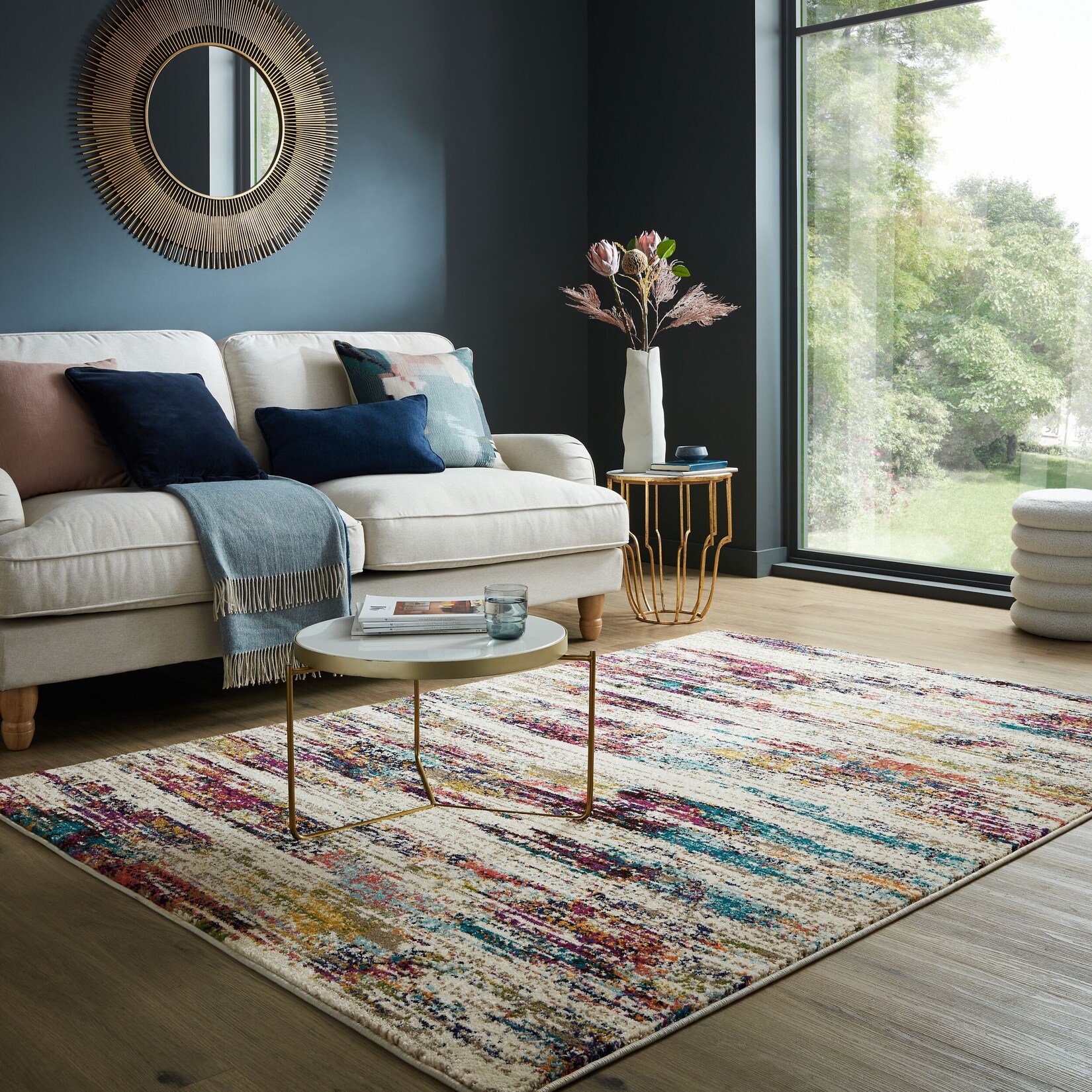 Teppich Farbstrich Bunt 200 x 290 cm - FAL Kadima Design