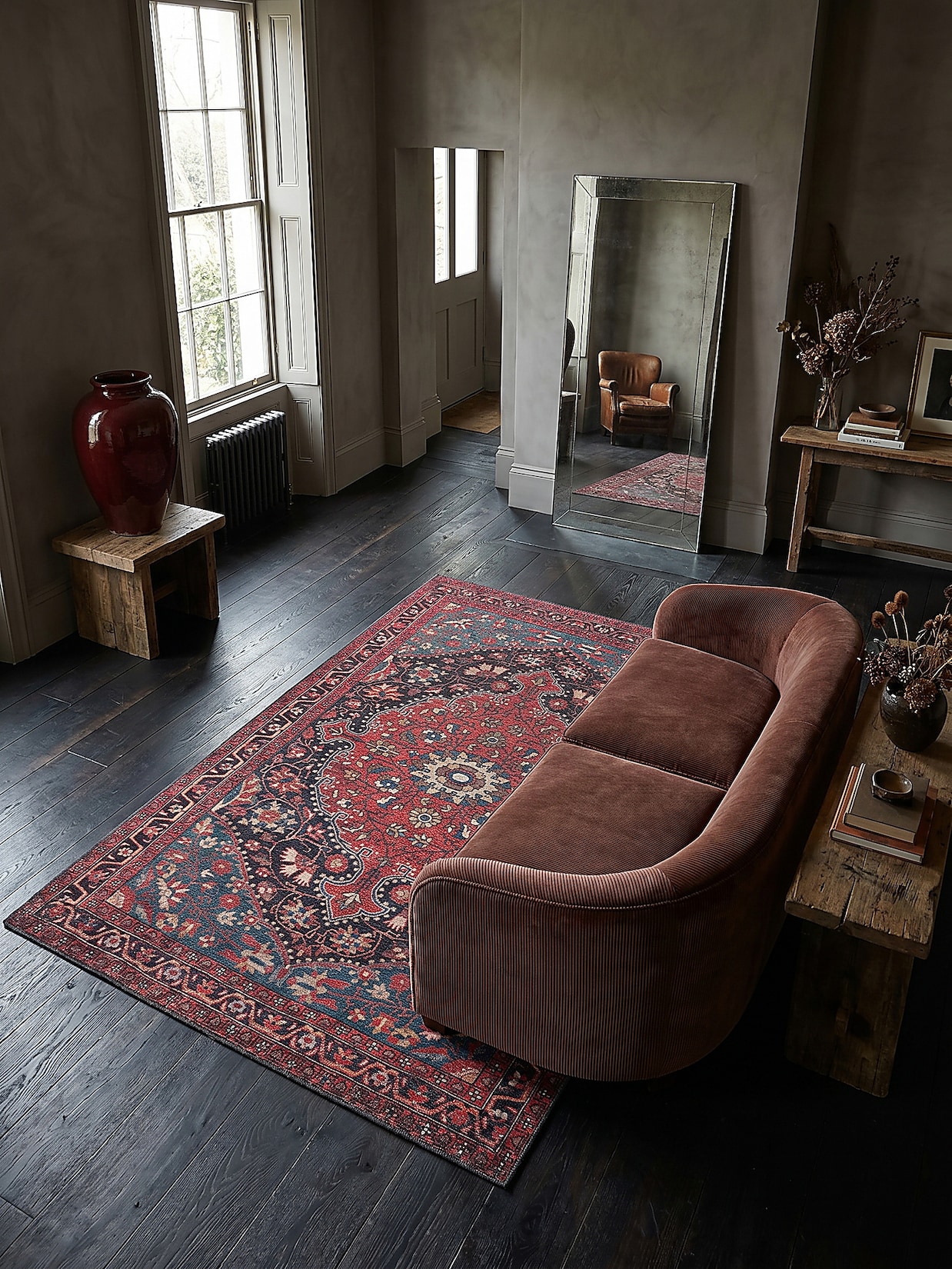 Teppich waschbar Rot 115 x 170 cm - HURST Kadima Design